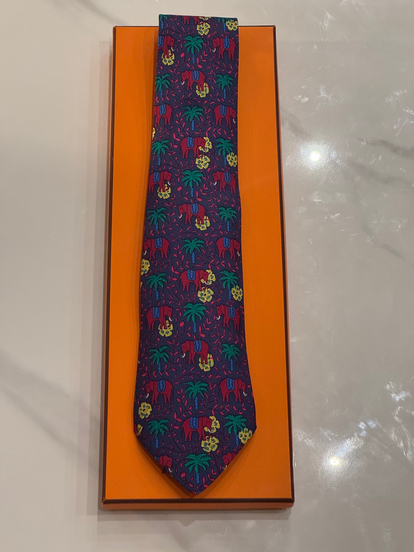 Cravatta Hermes vintage Cod 7183UA