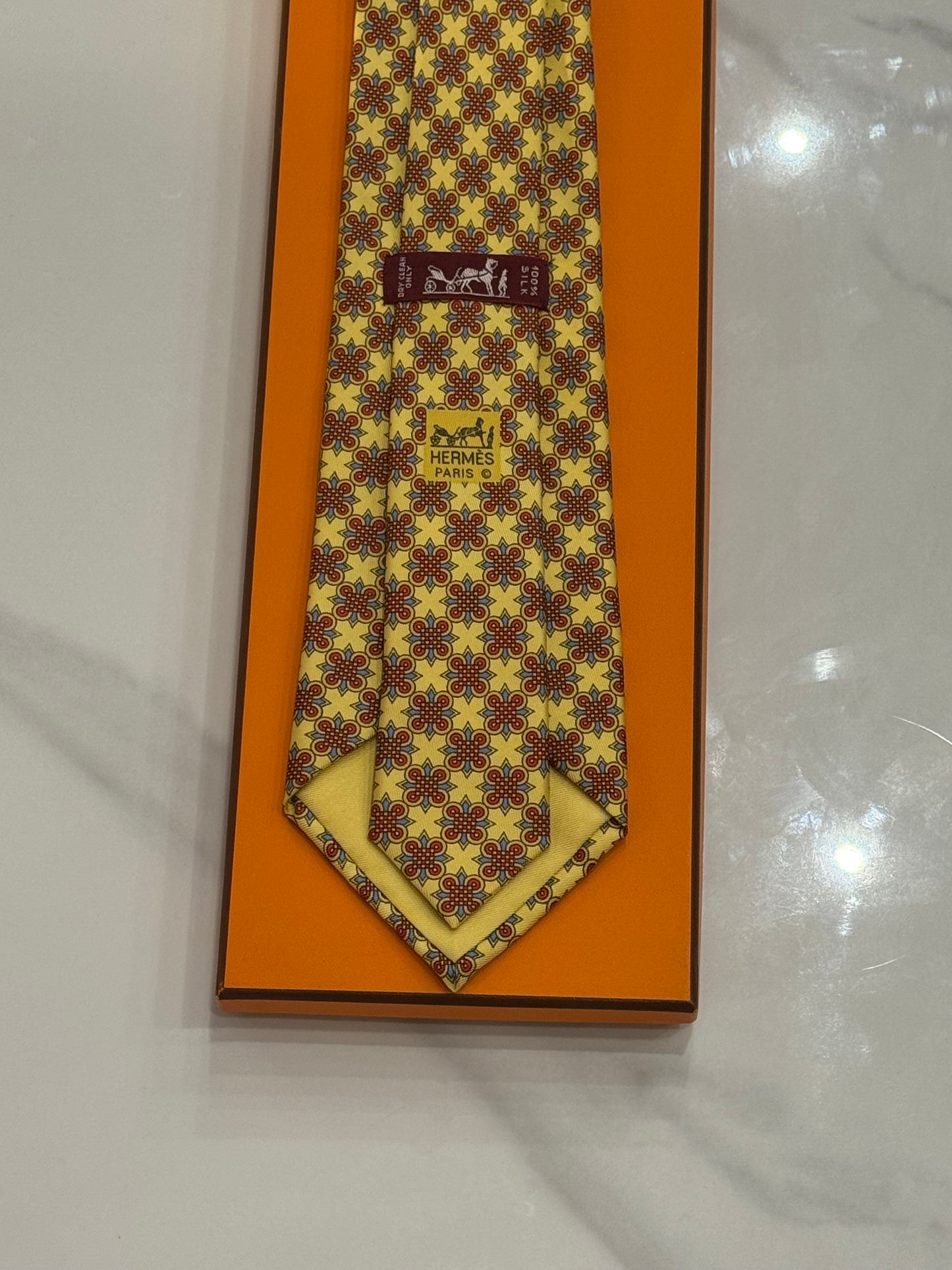 Cravatta Hermes vintage Cod 7642TA