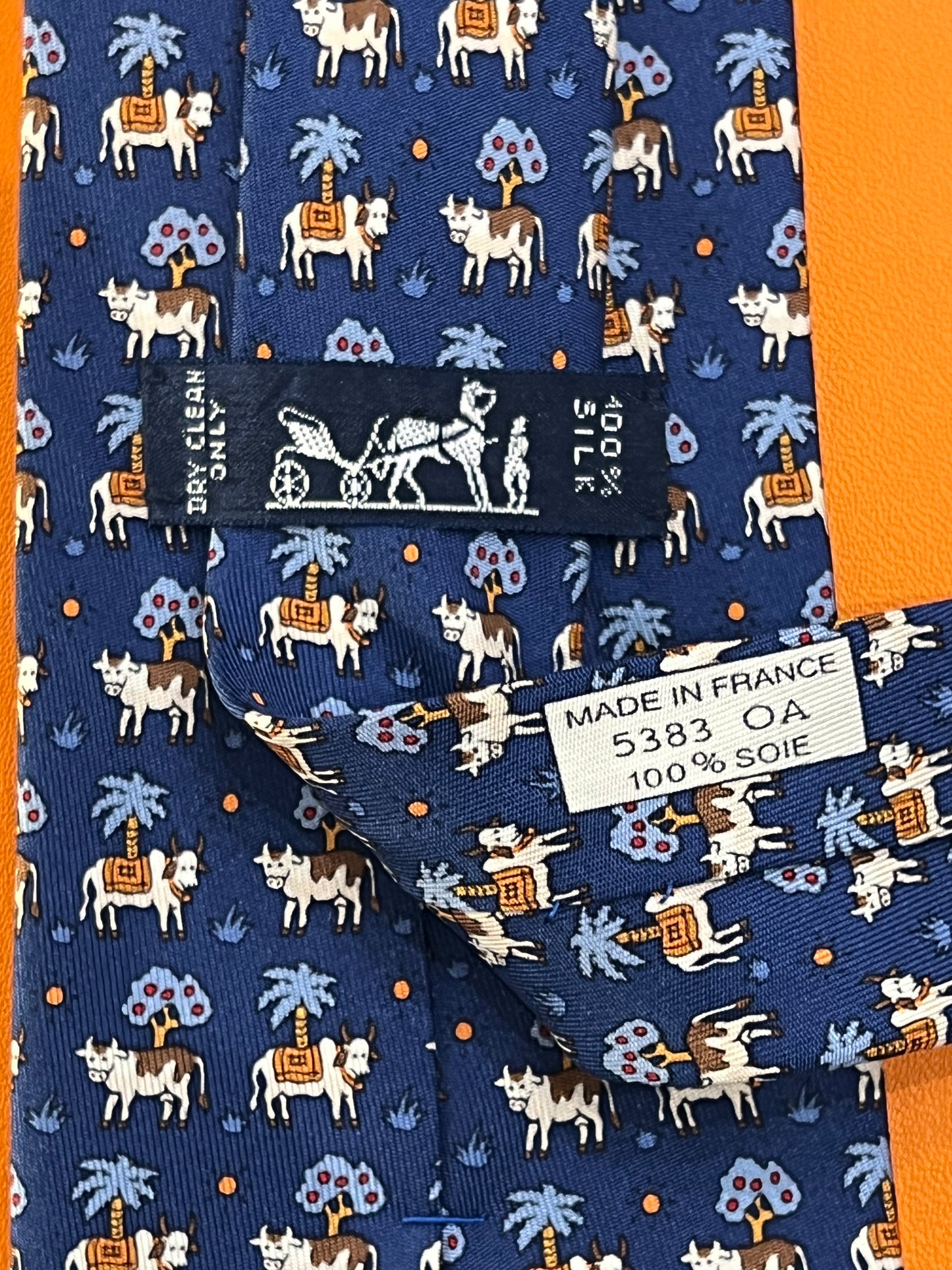 Cravatta vintage Hermès 5383OA