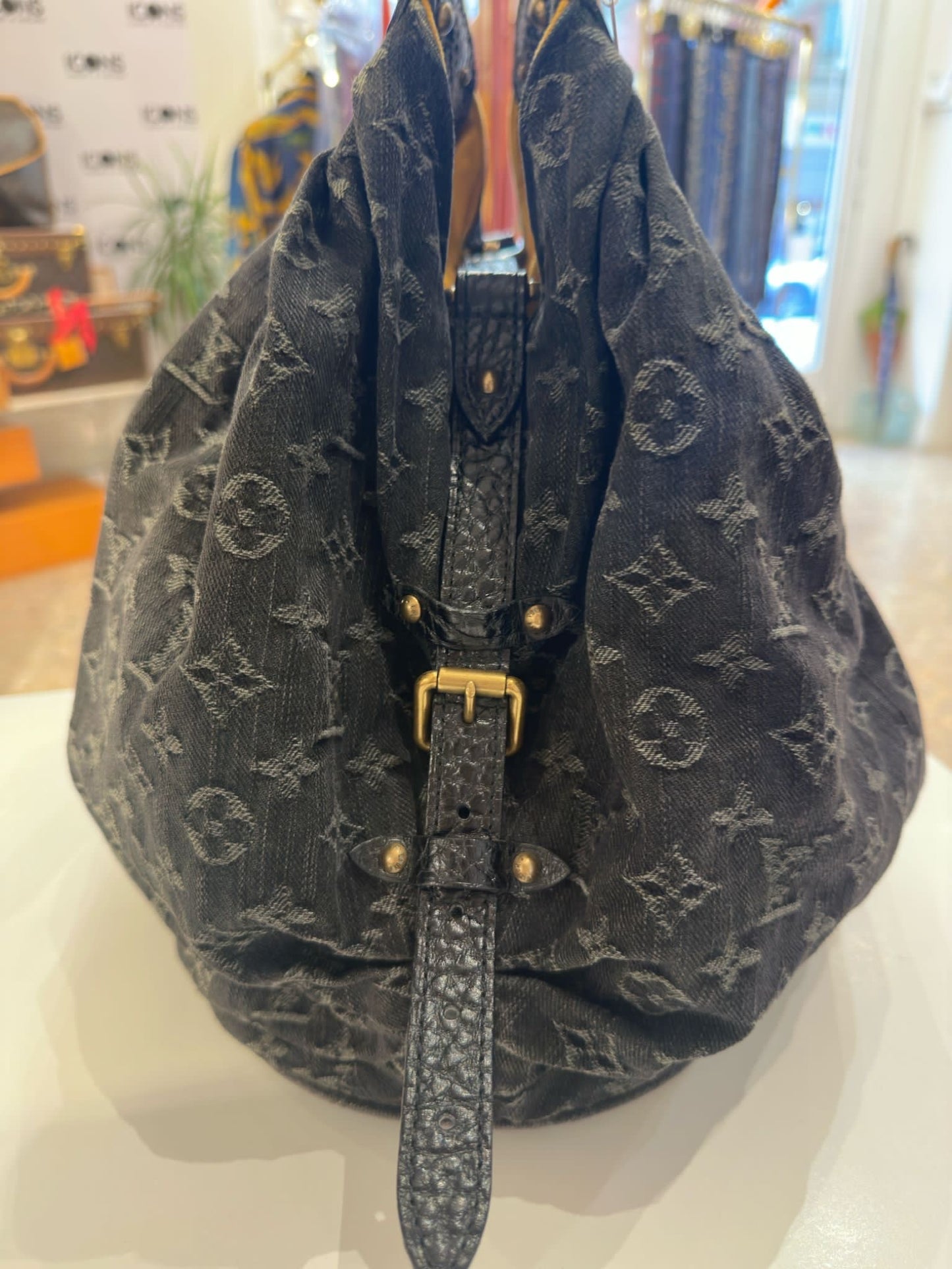 Louis Vuitton Mahina denim bag