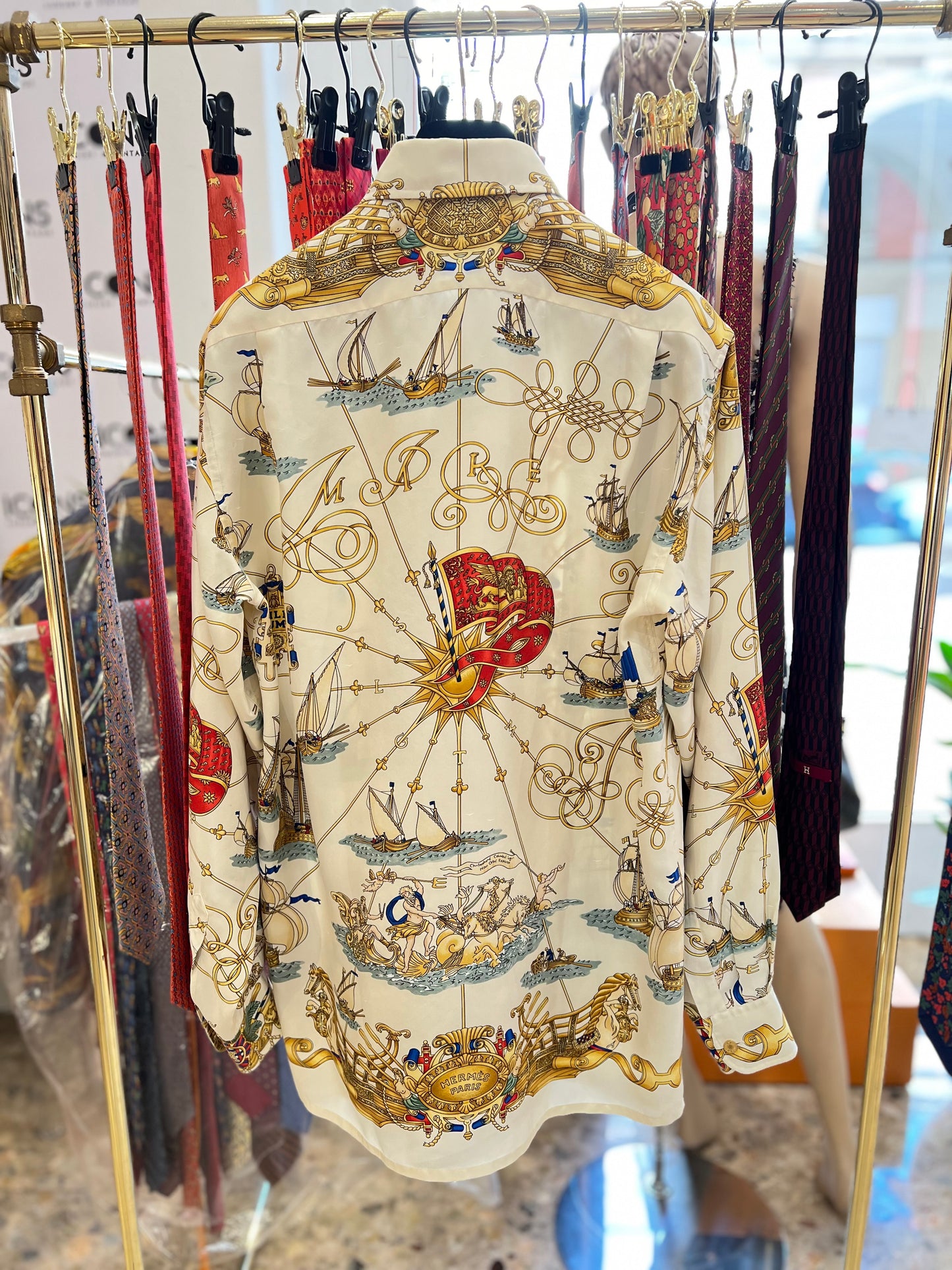 Hermès shirt Voiles de lumiere 1995