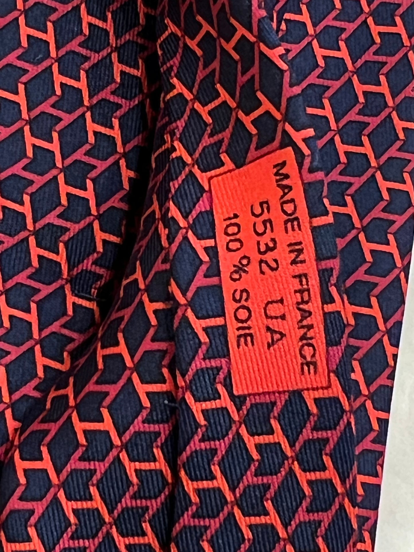 Hermès vintage tie H oblique 5532UA