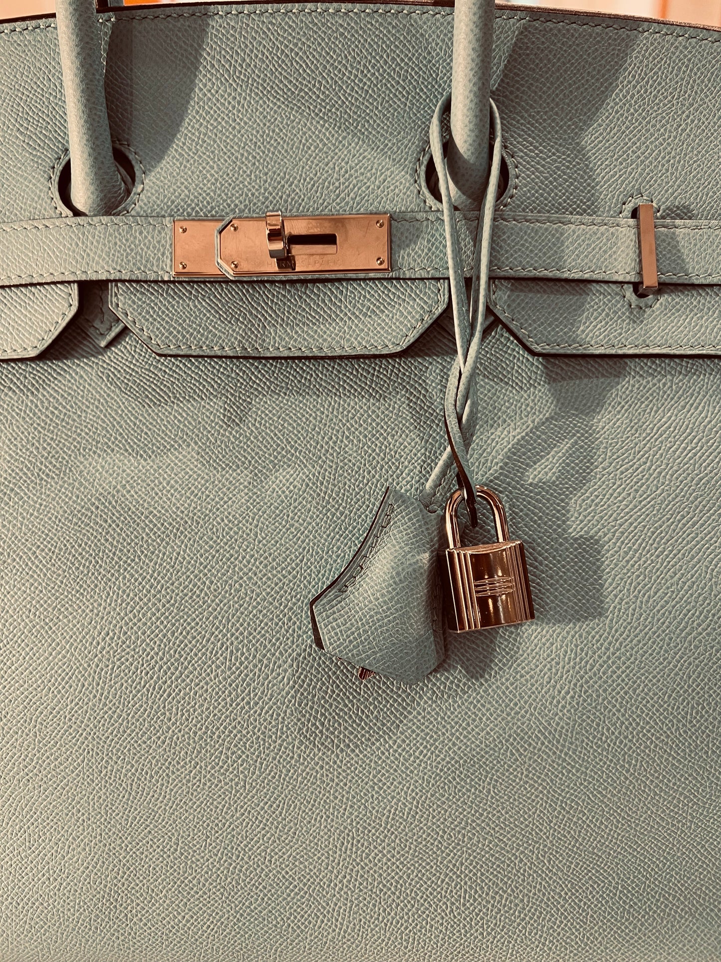 Hermès Birkin 35 Epsom leather bleau atoll bag