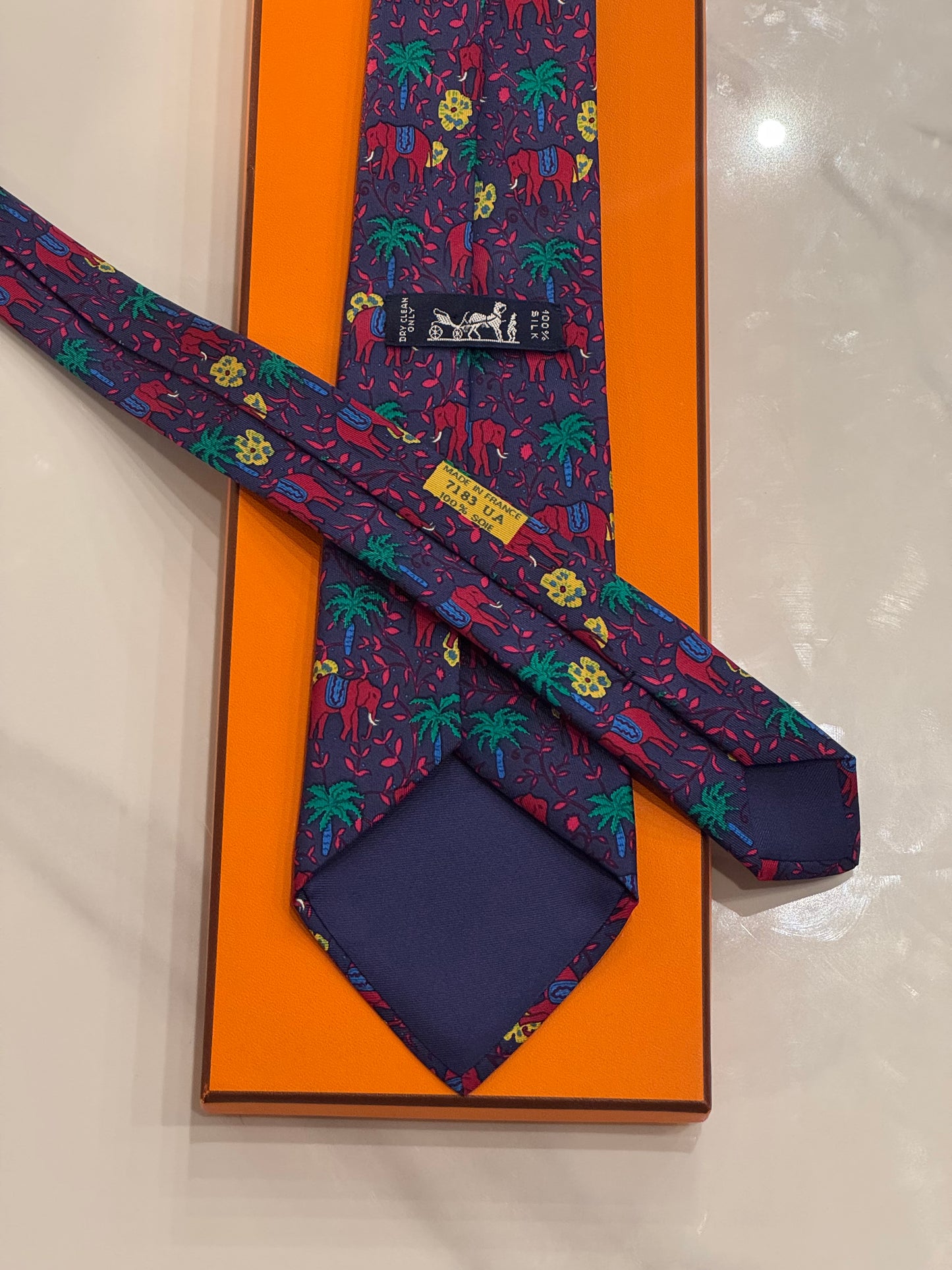 Cravatta Hermes vintage Cod 7183UA