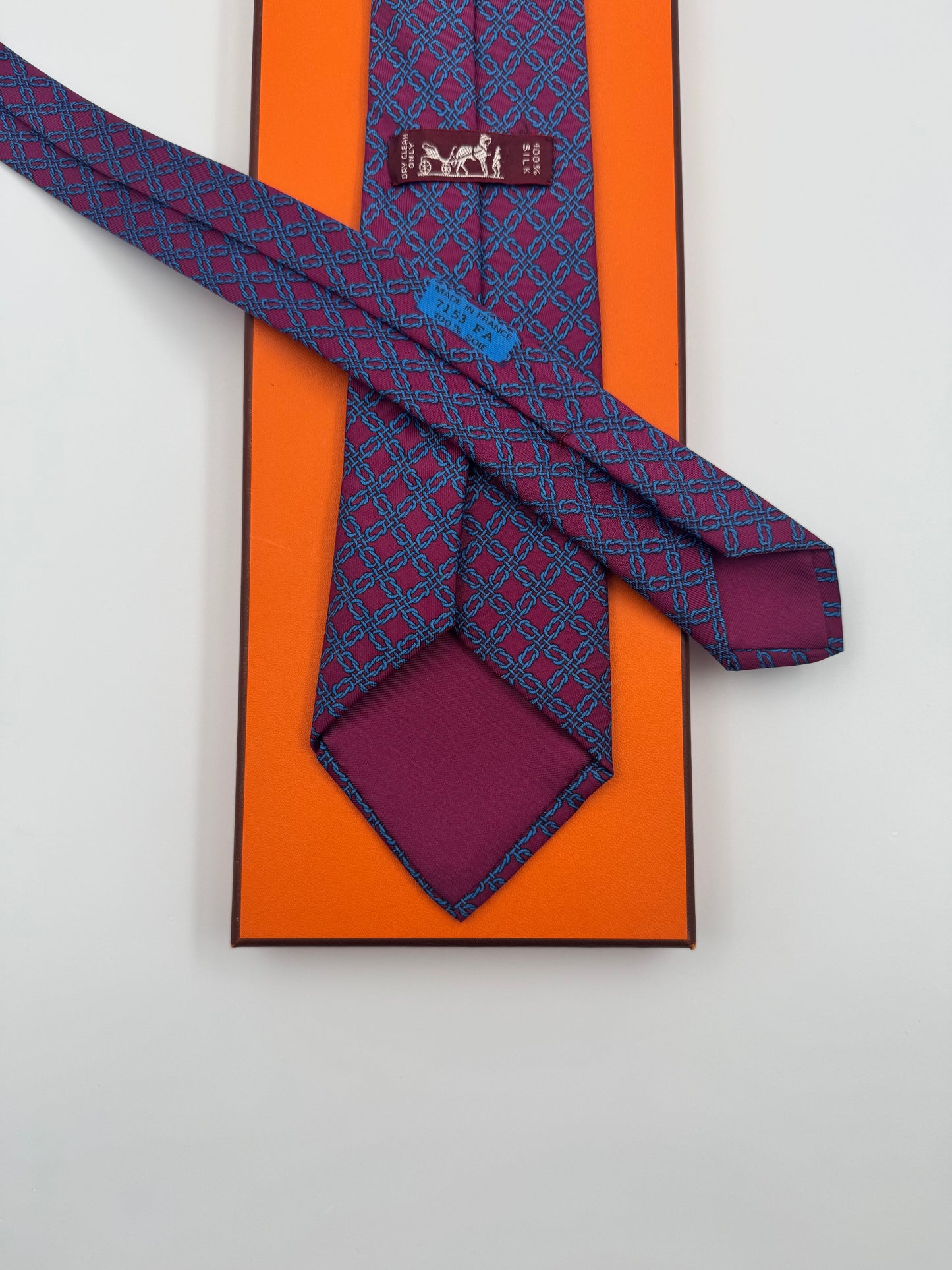 Cravatta Hermès vintage Codice 7153FA
