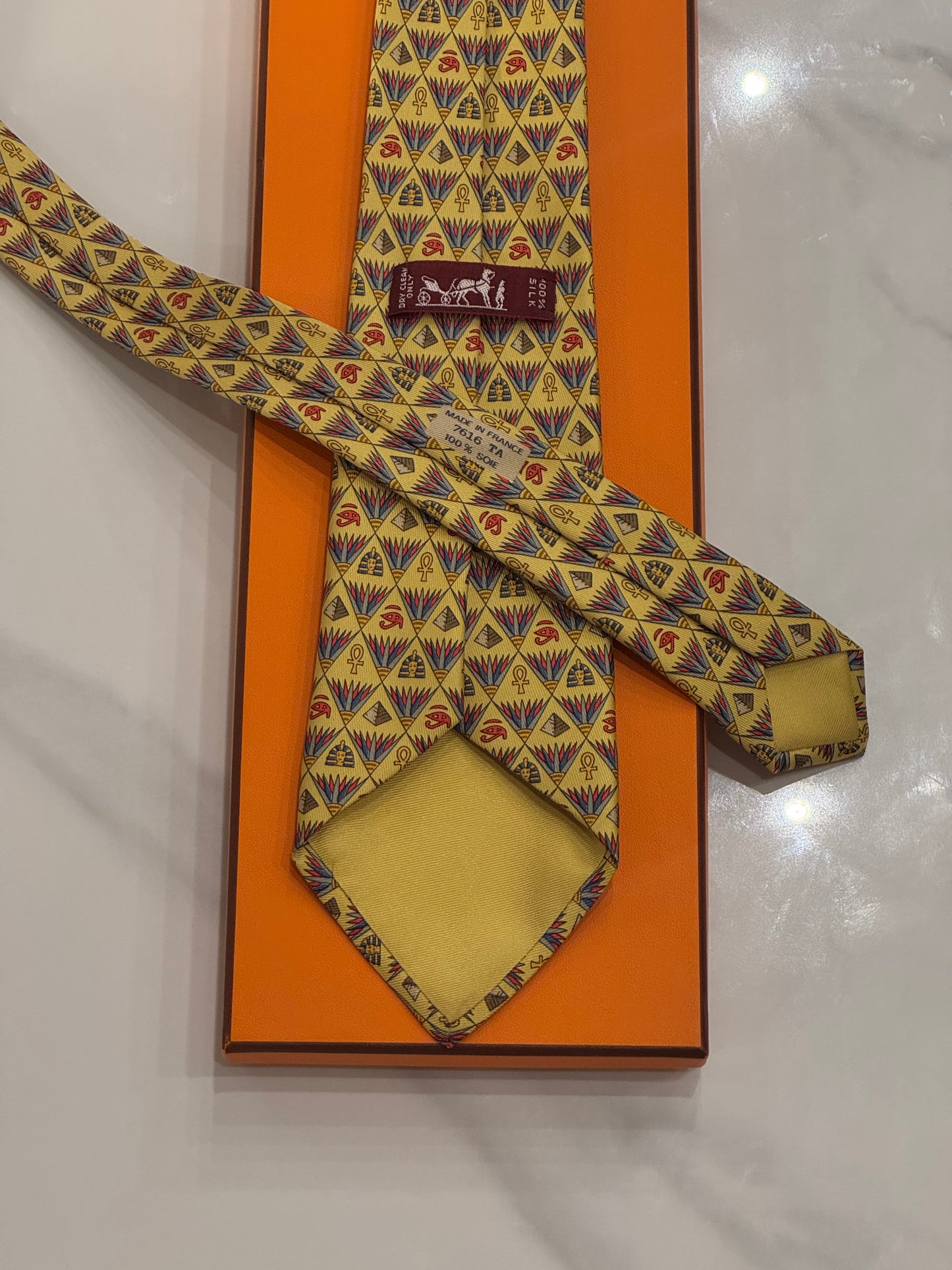 Cravatta Hermes vintage Cod 7616TA