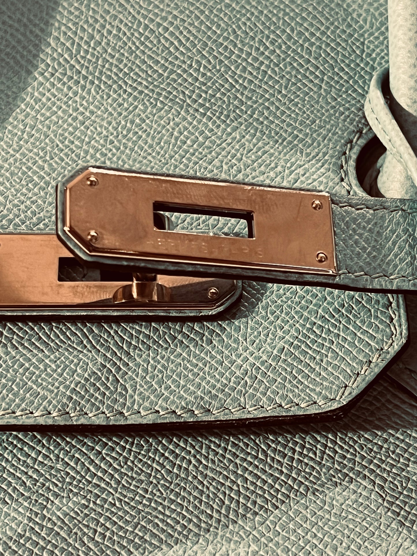 Hermès Birkin 35 Epsom leather bleau atoll bag