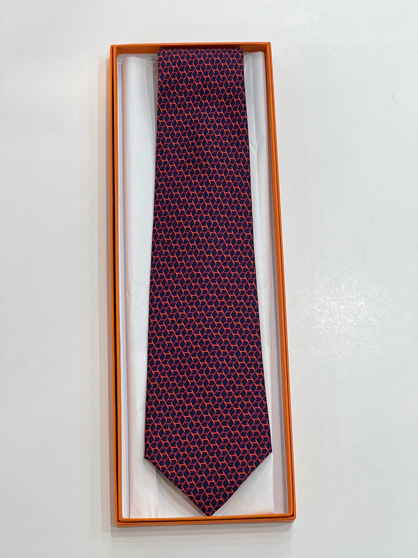 Hermès vintage tie H oblique 5532UA