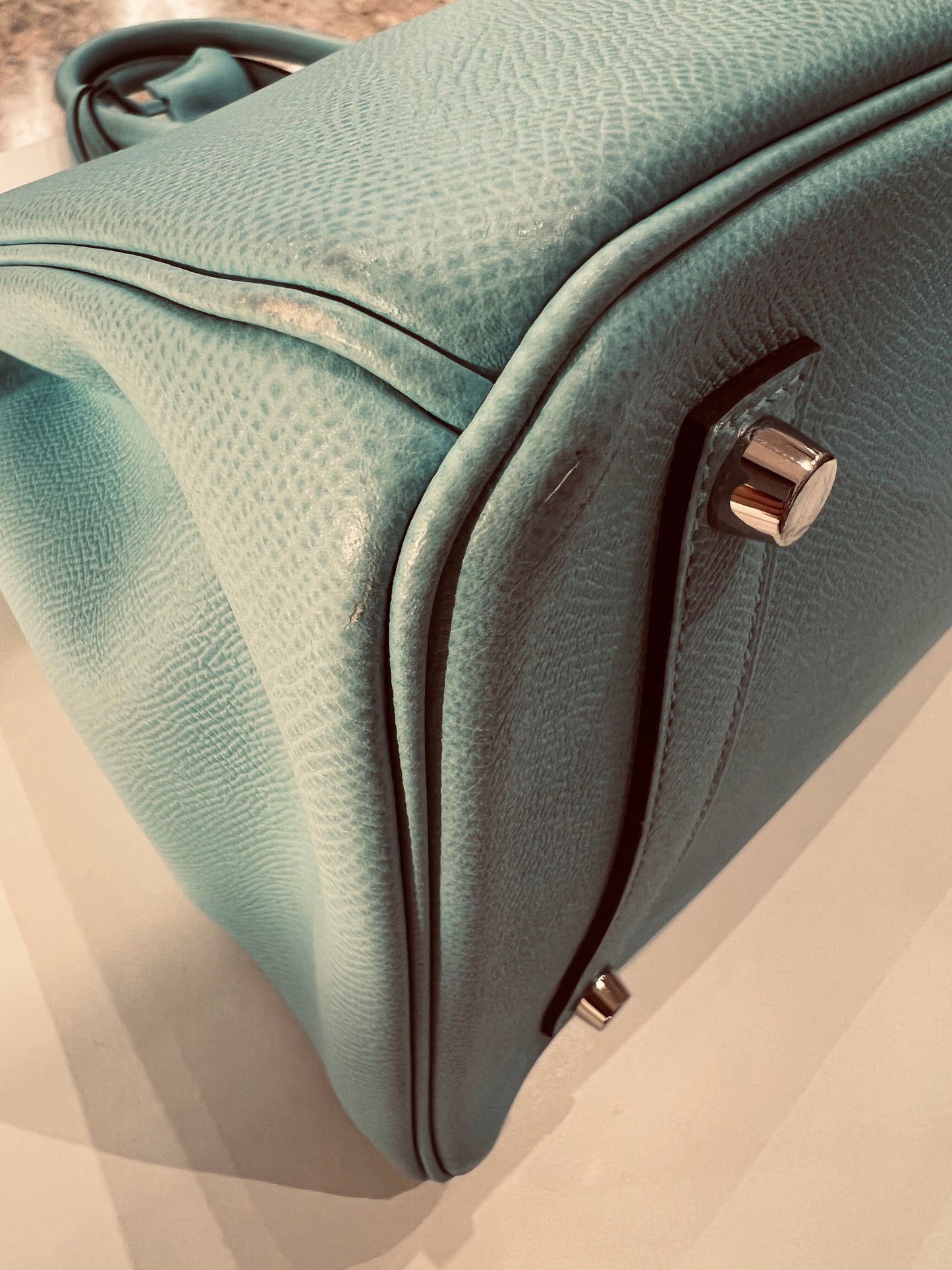 Hermès Birkin 35 Epsom leather bleau atoll bag