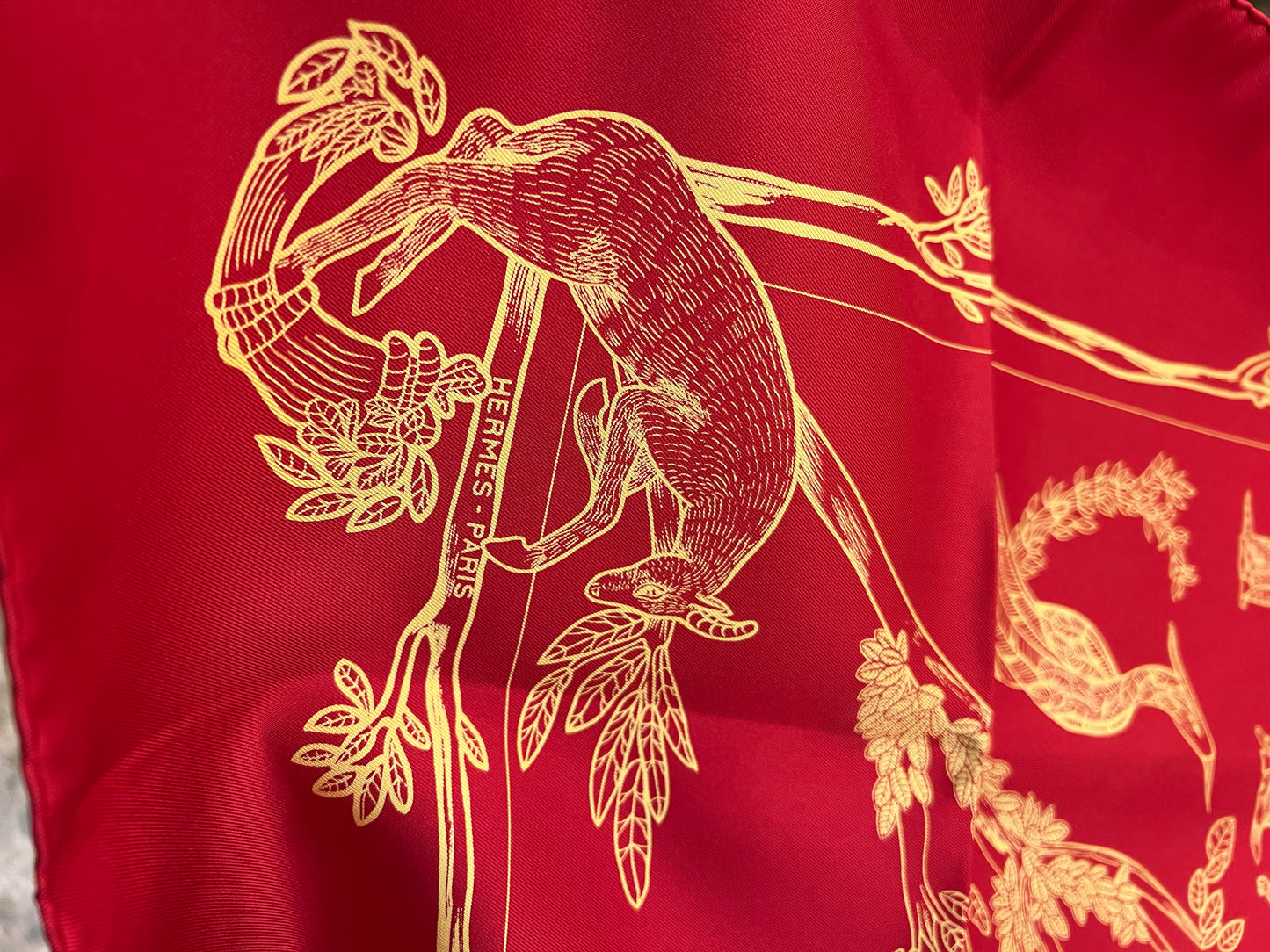 Scarf Hermès Alphabet III mai usato