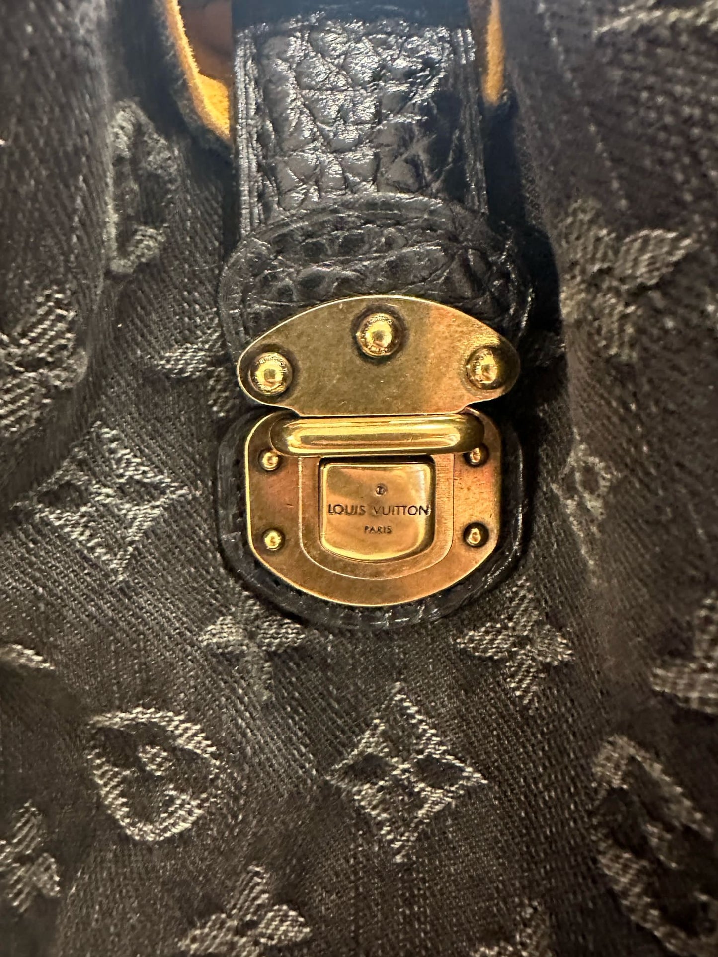 Louis Vuitton Mahina denim bag