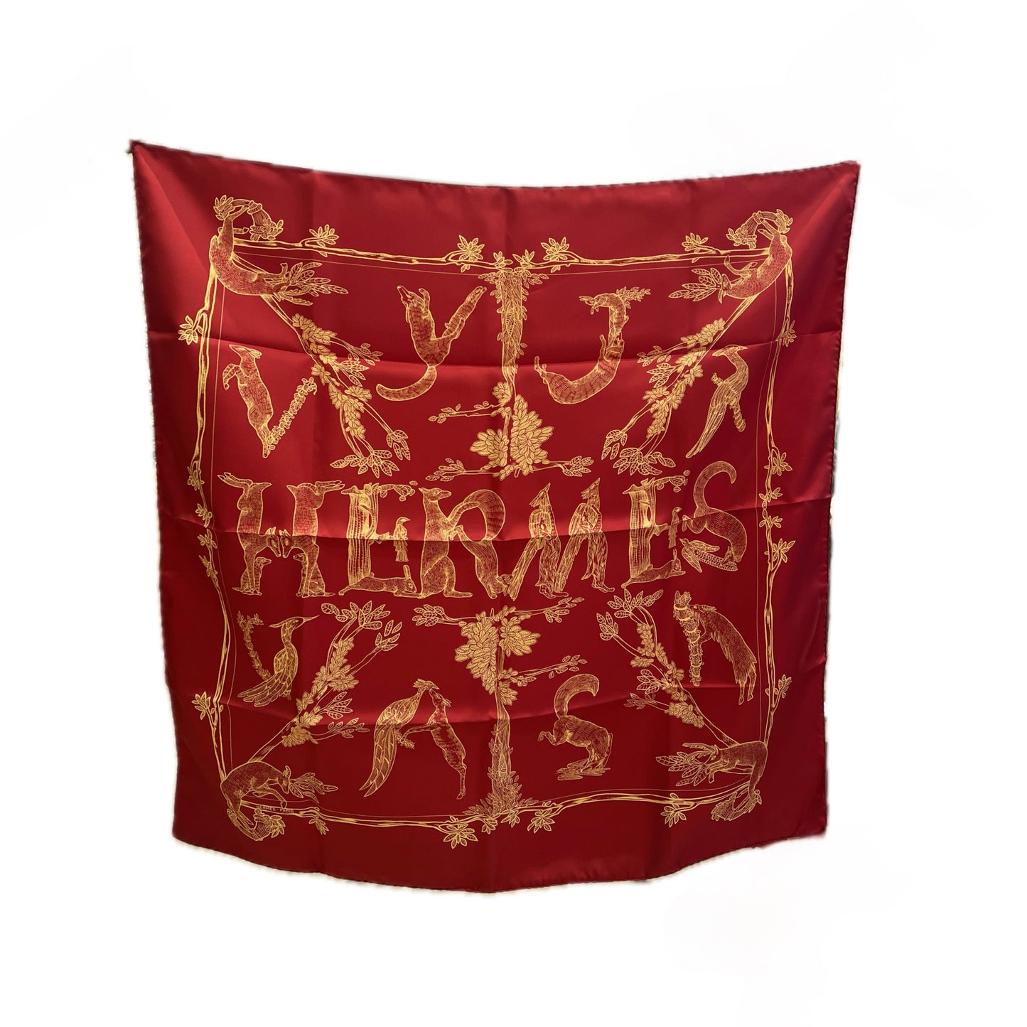 Scarf Hermès Alphabet III mai usato