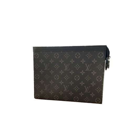 Louis Vuitton Pochette Voyage MM in tela eclipse nera