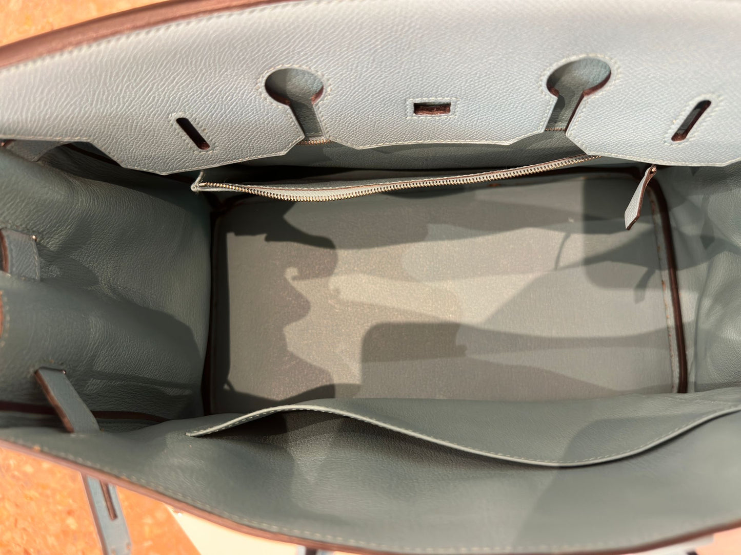 Hermès Birkin 35 Epsom leather bleau atoll bag