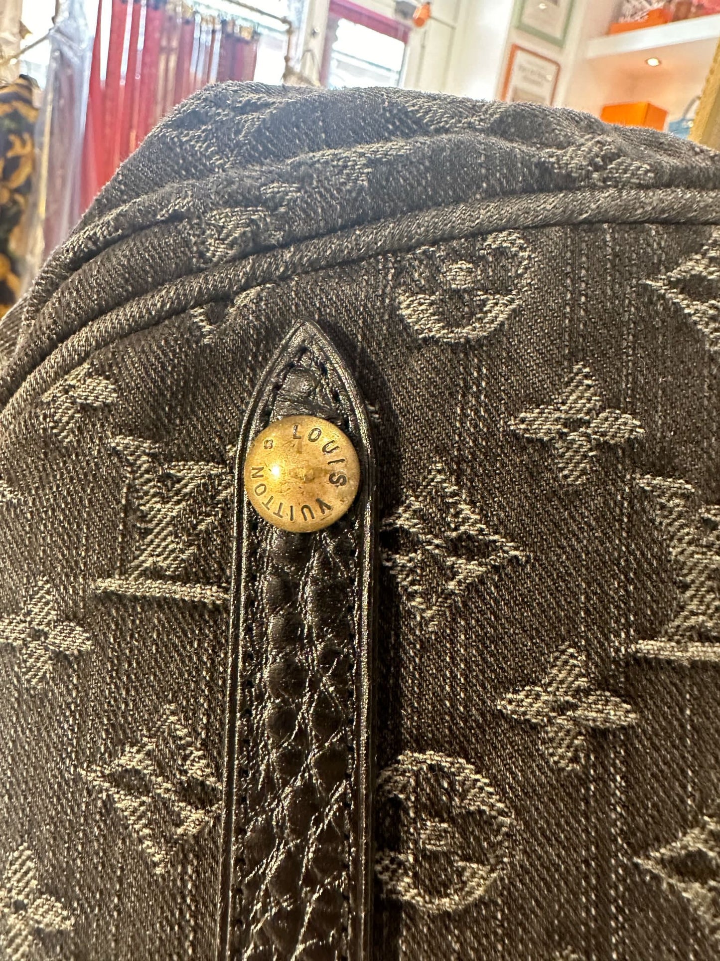 Louis Vuitton Mahina denim bag