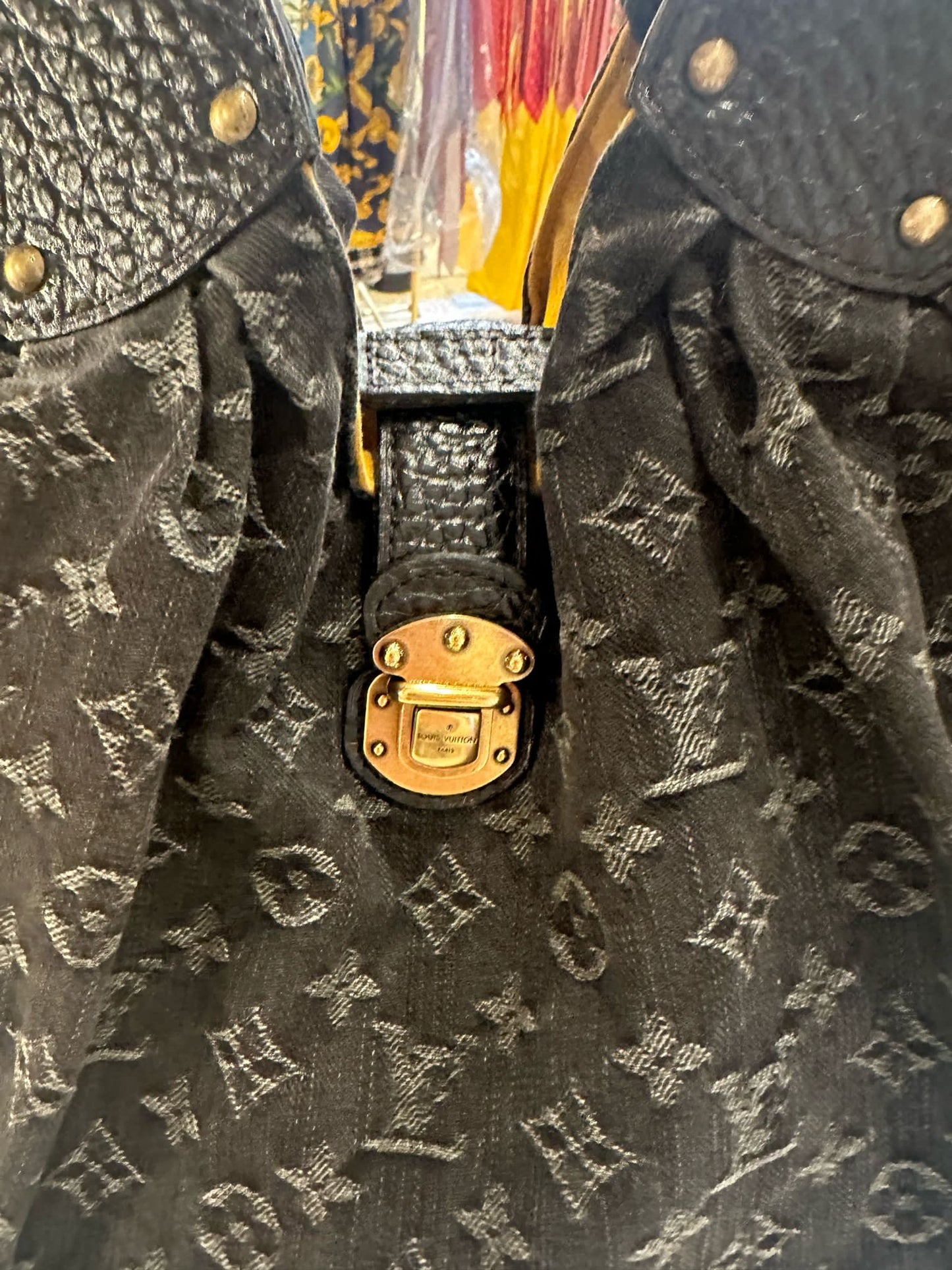 Louis Vuitton Mahina denim bag