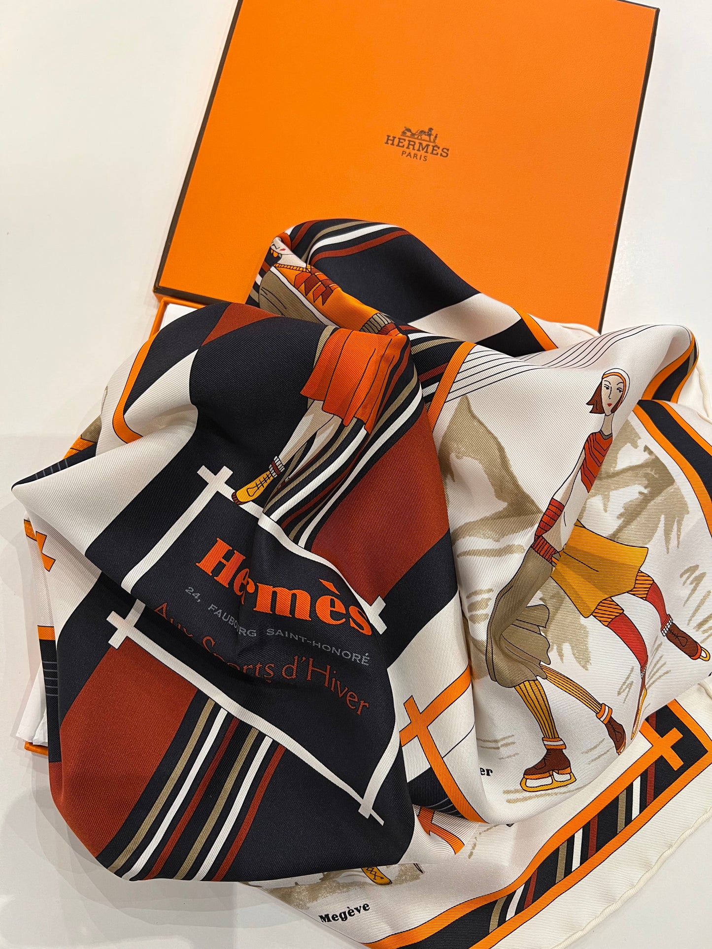 Hermès scarf 70 Aux sport d’Hiver