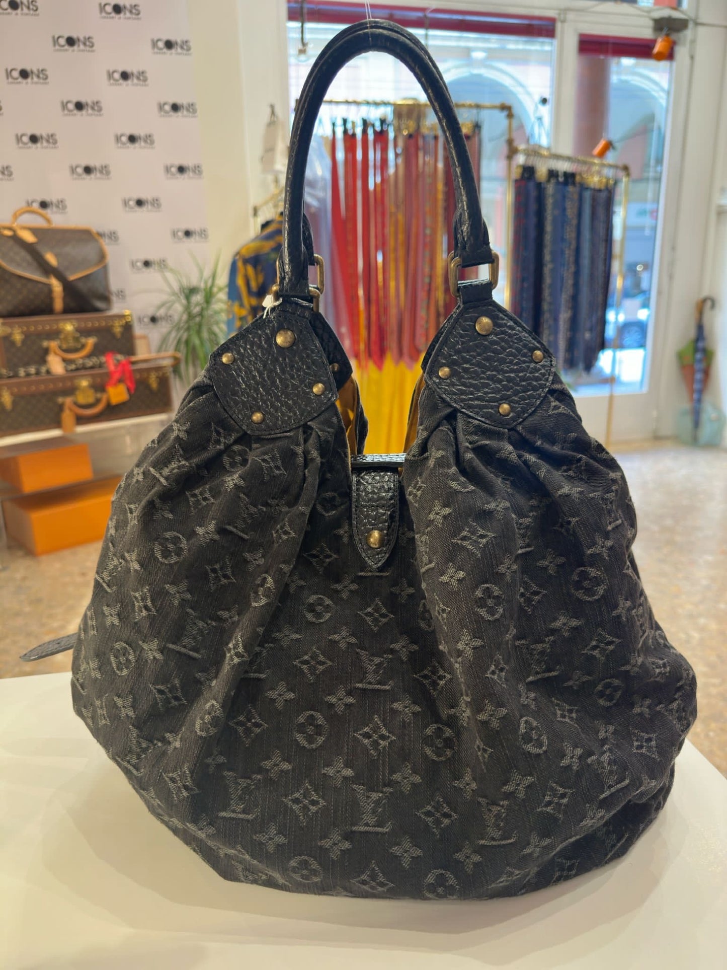 Louis Vuitton Mahina denim bag