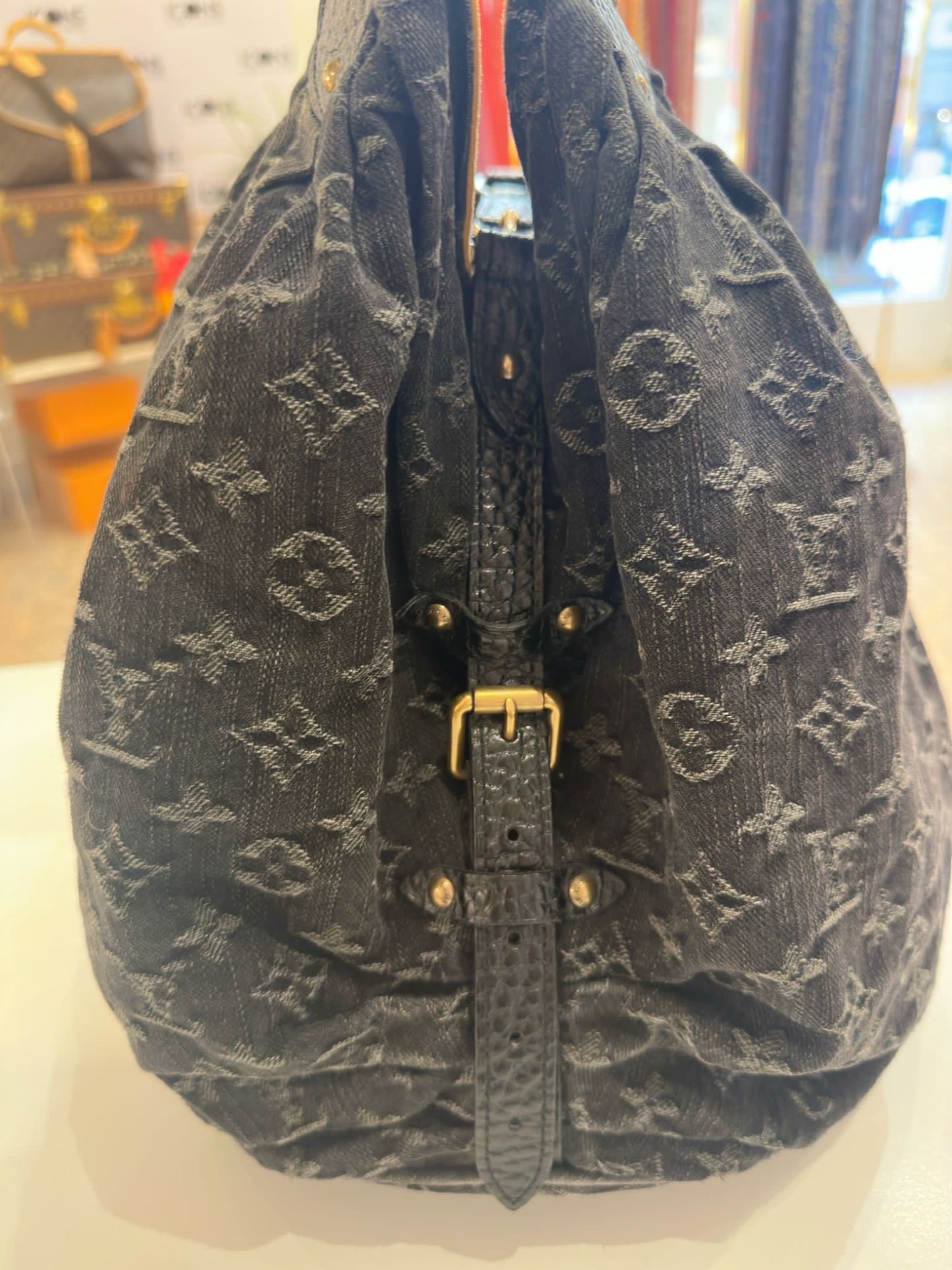 Louis Vuitton Mahina denim bag