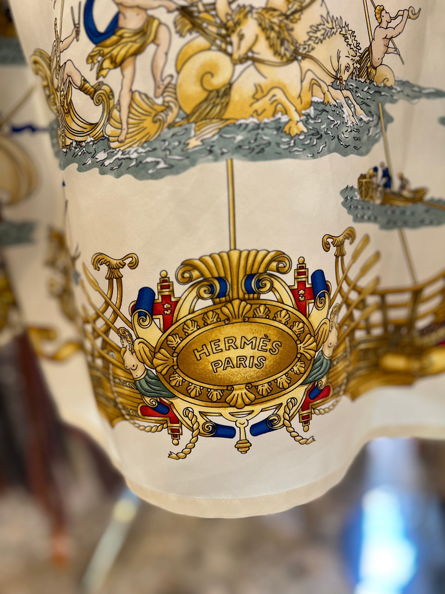 Hermès shirt Voiles de lumiere 1995