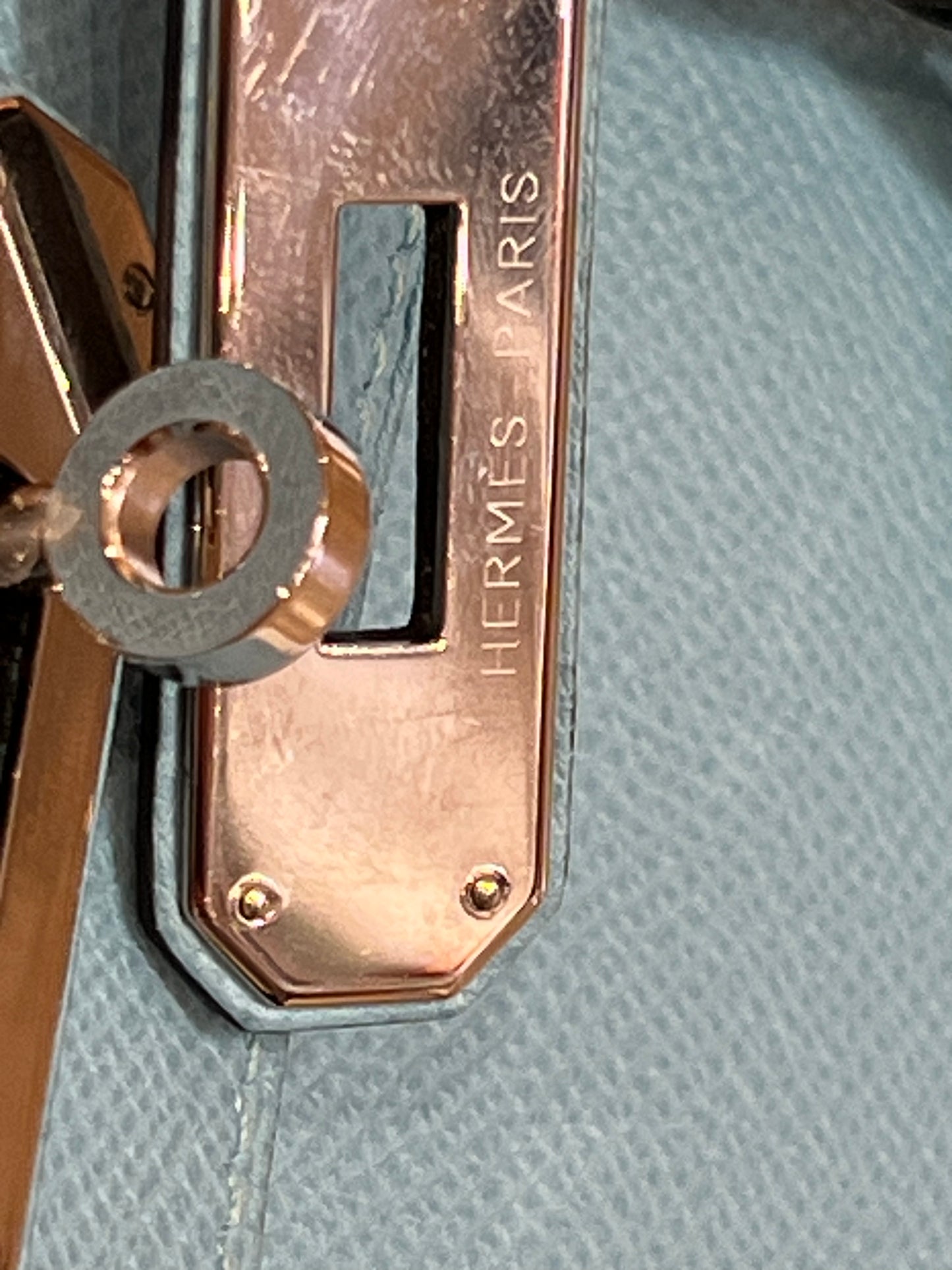 Hermès Birkin 35 Epsom leather bleau atoll bag