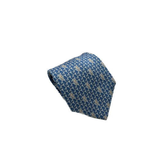 Cravatta Hermès cavallucci marini 5031PA