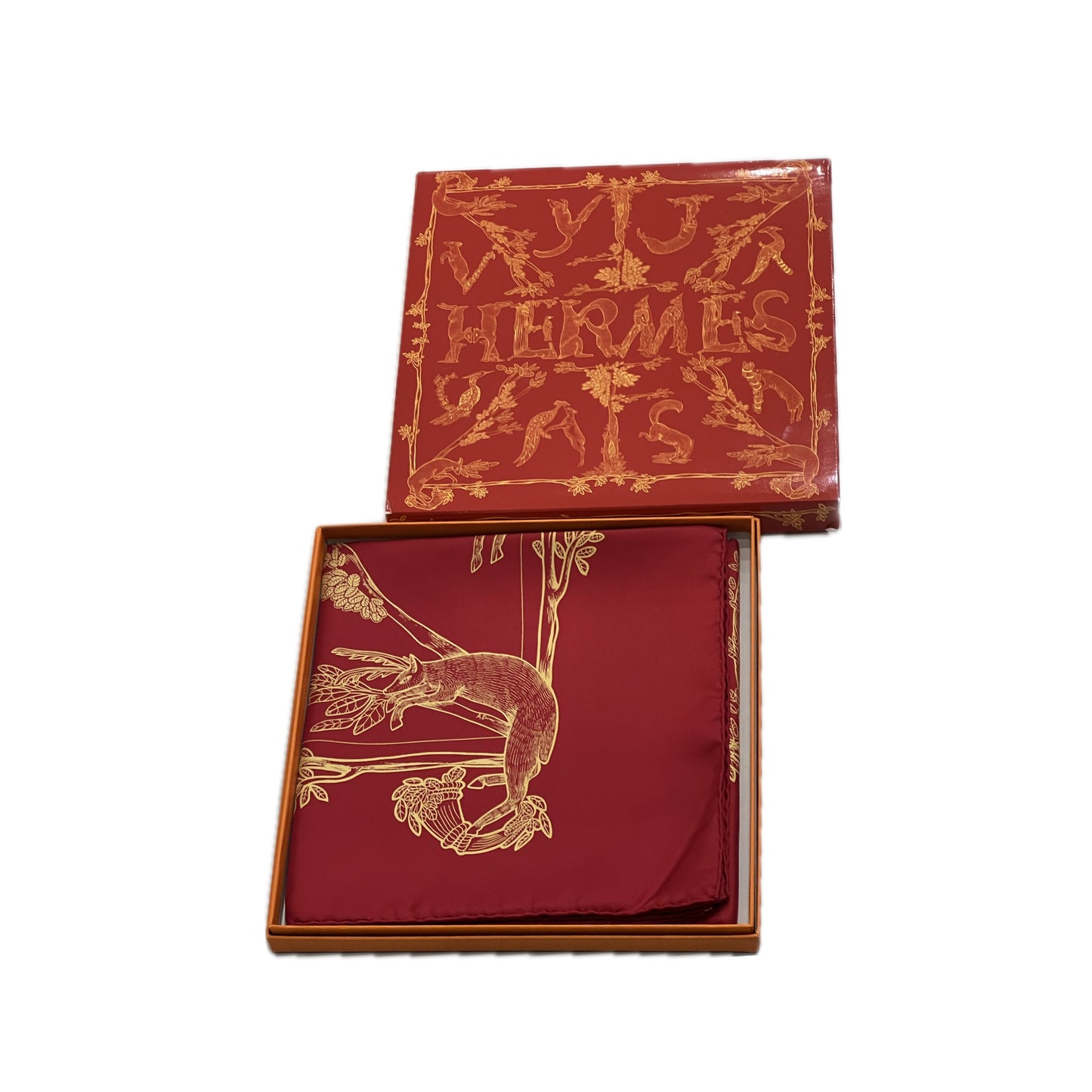 Scarf Hermès Alphabet III mai usato