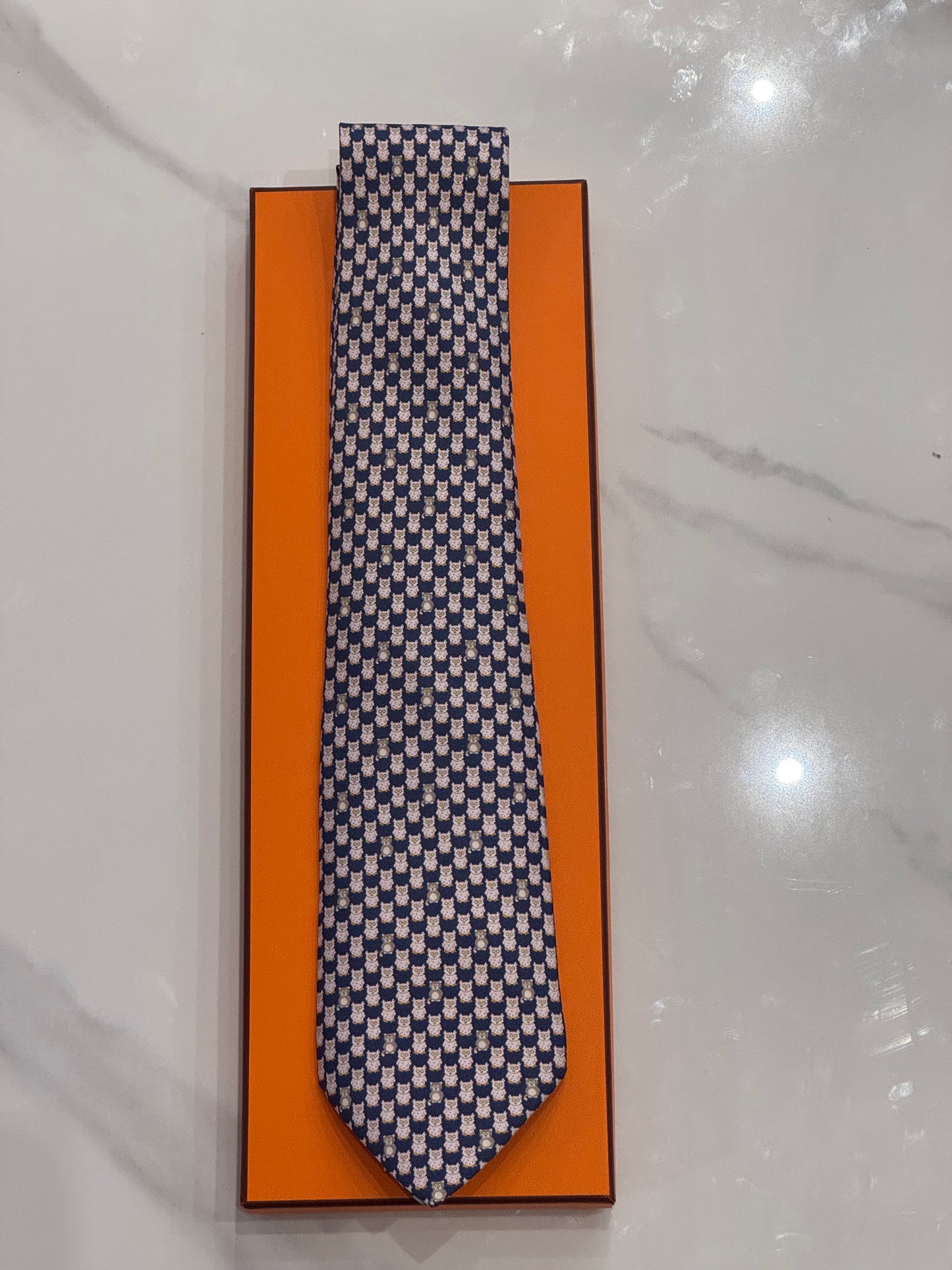 Cravatta vintage Hermès Cod 5610MA