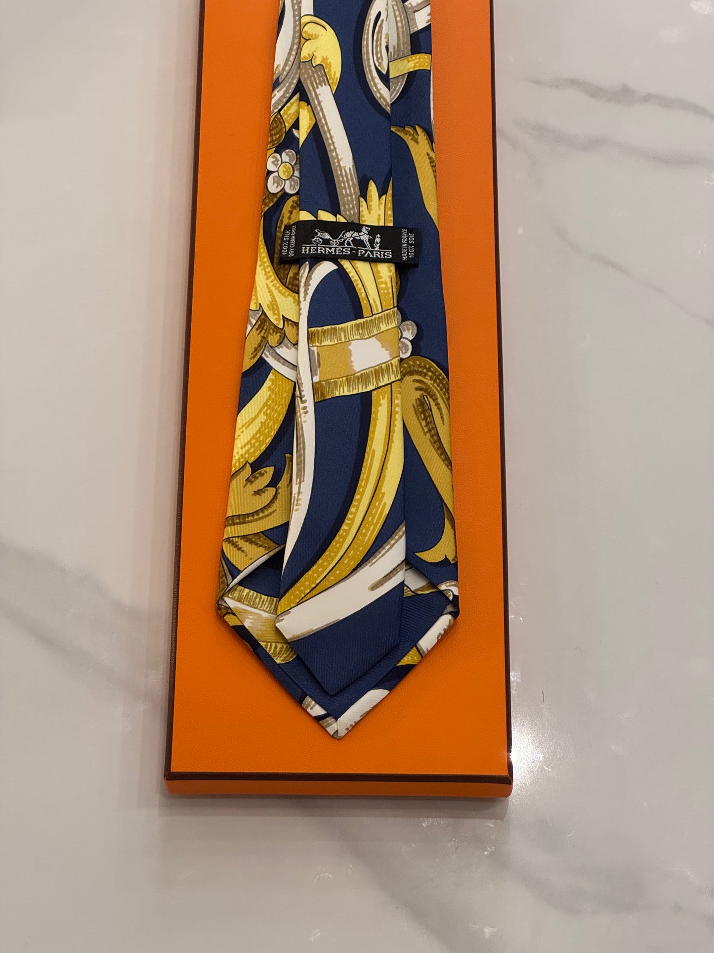 Cravatta vintage Hermès FOULARD