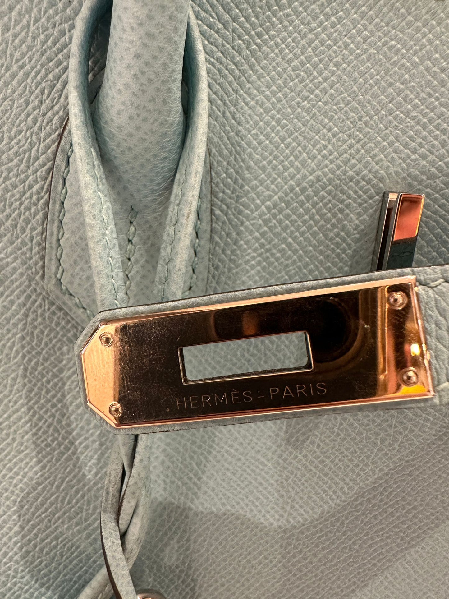 Hermès Birkin 35 Epsom leather bleau atoll bag