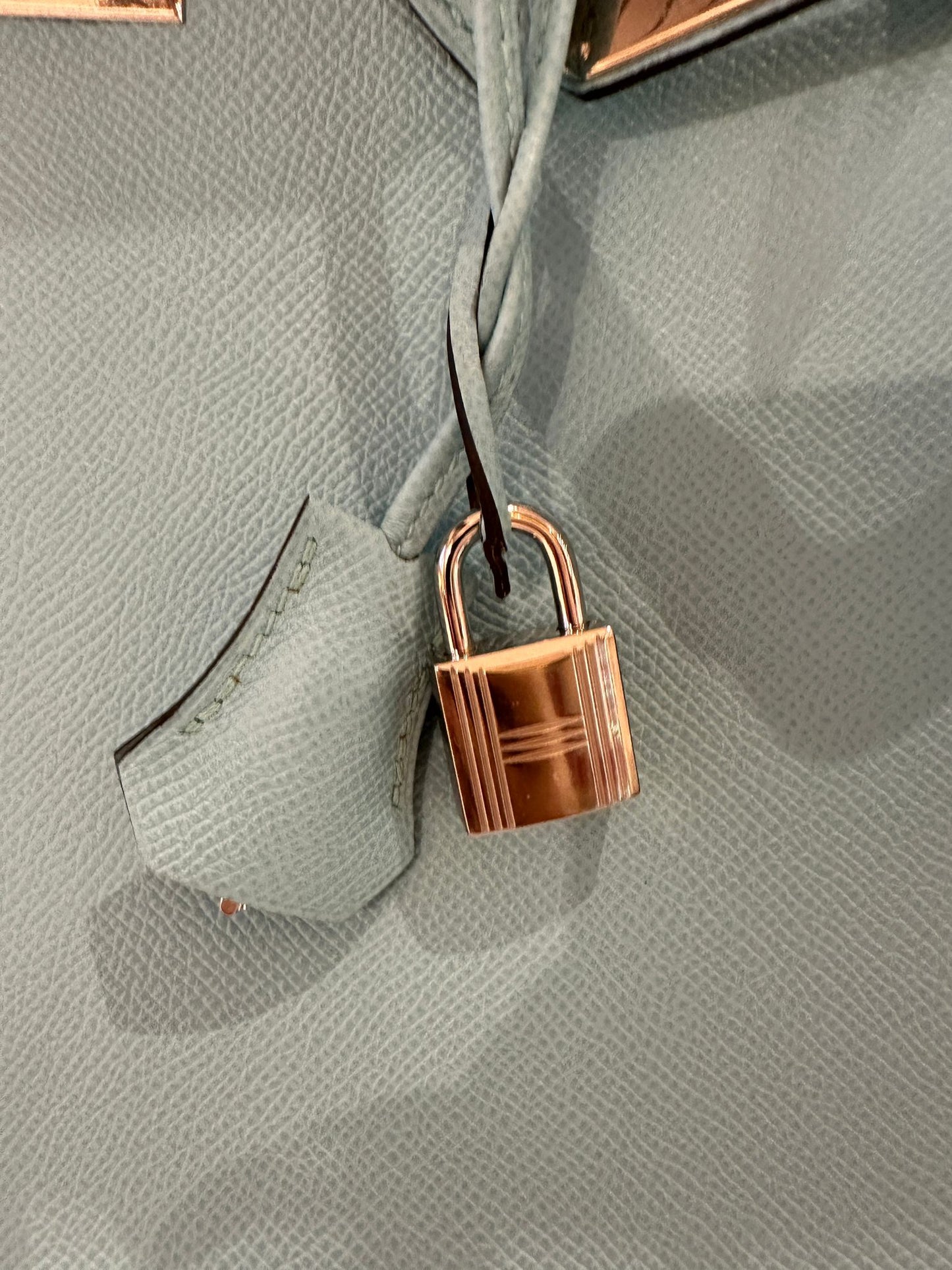Hermès Birkin 35 Epsom leather bleau atoll bag