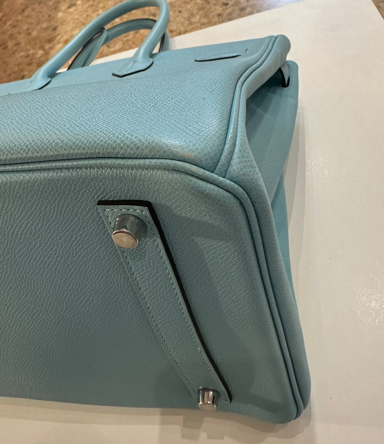 Hermès Birkin 35 Epsom leather bleau atoll bag