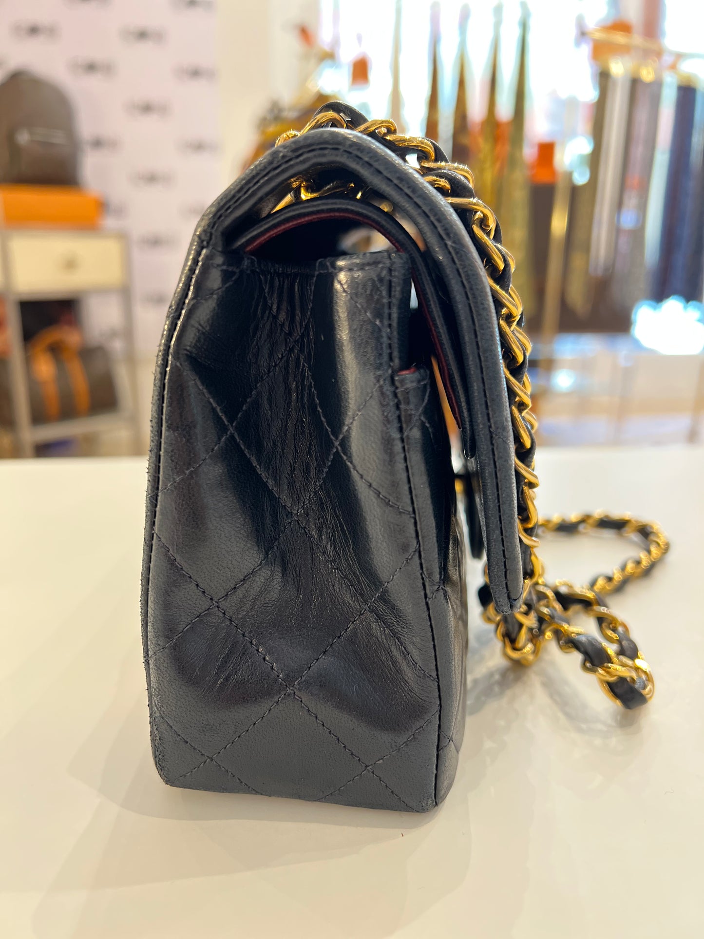 Chanel Timeless lambskin blu