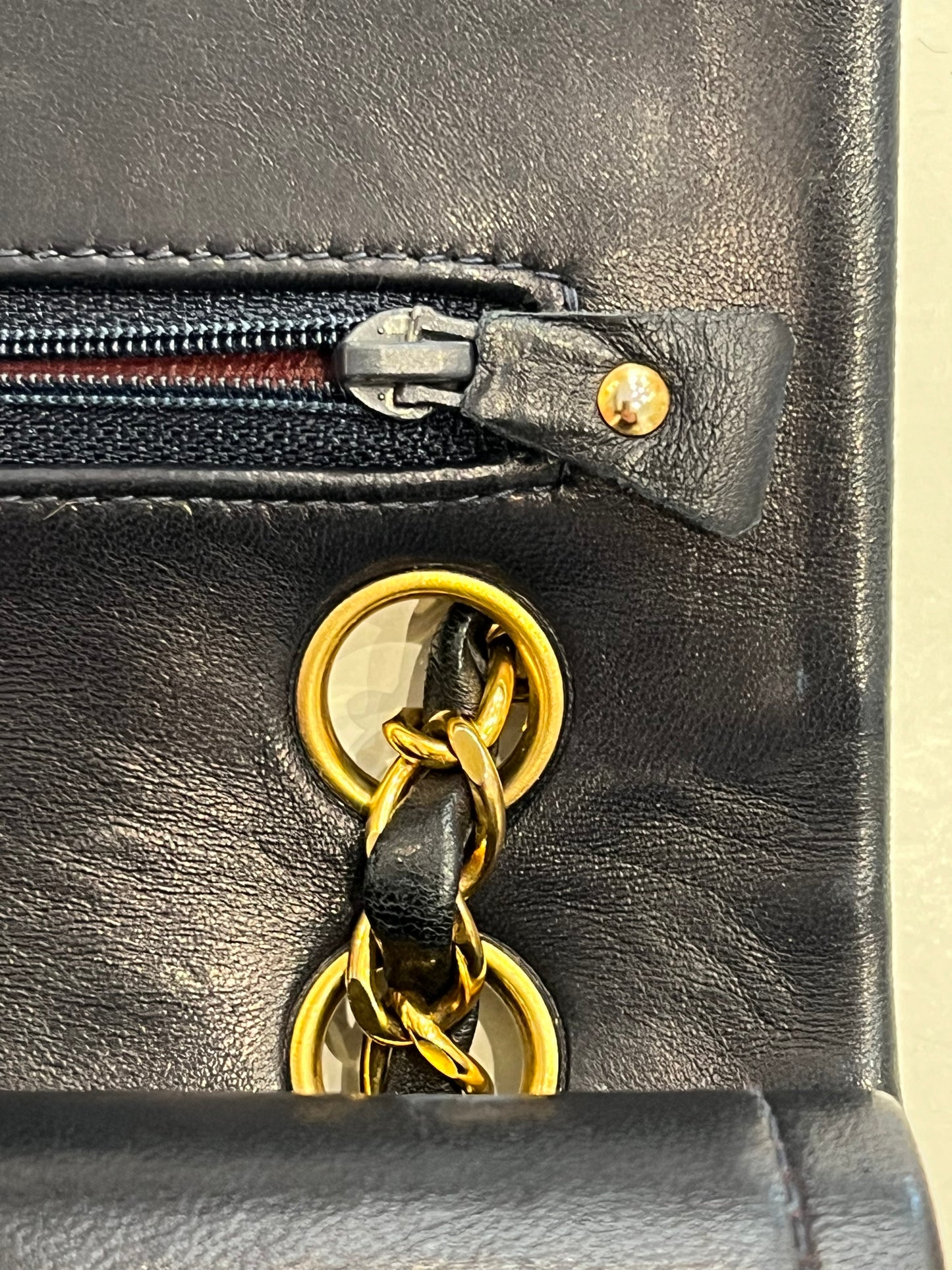 Chanel Timeless lambskin blu