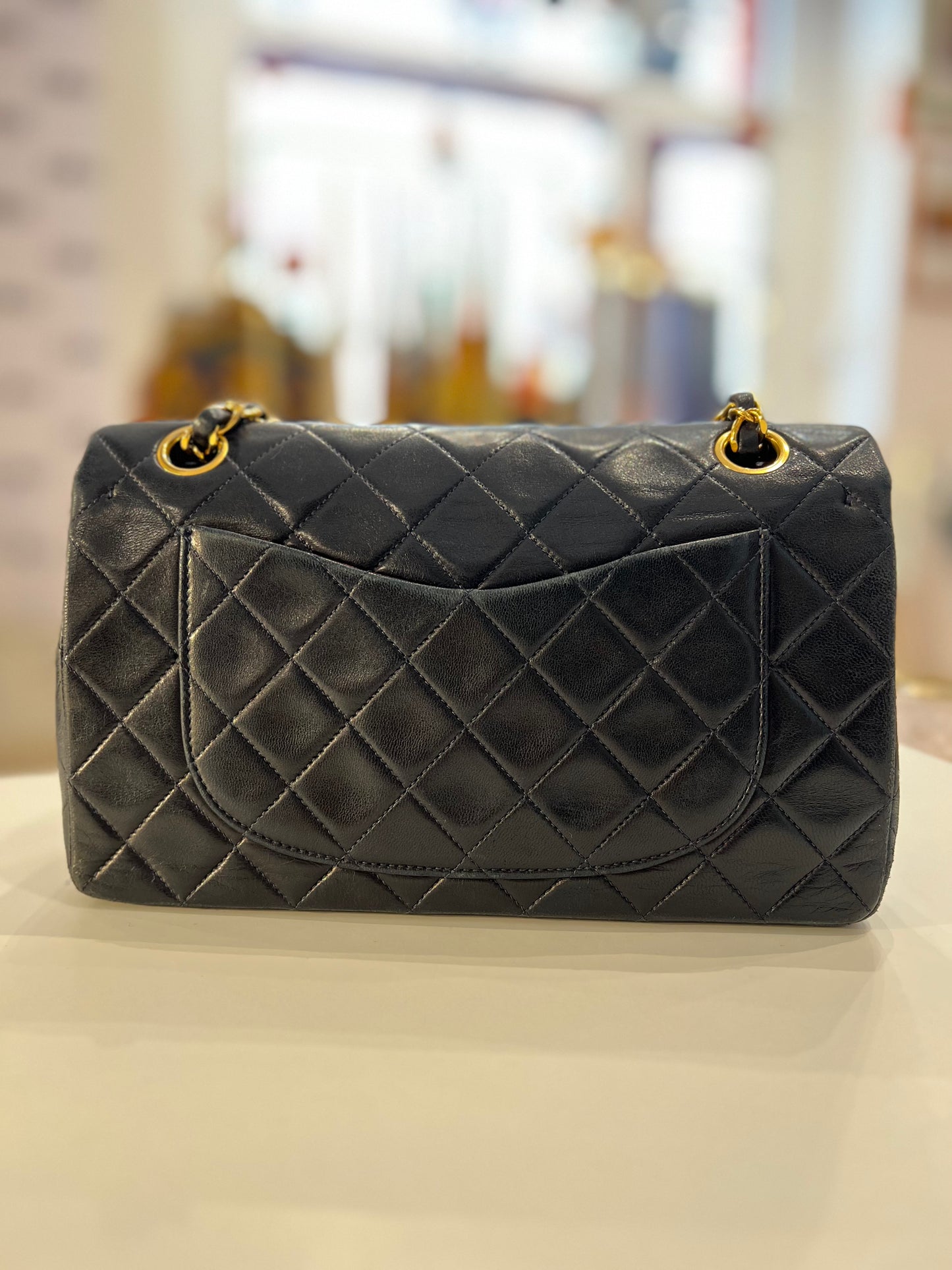 Chanel Timeless lambskin blu