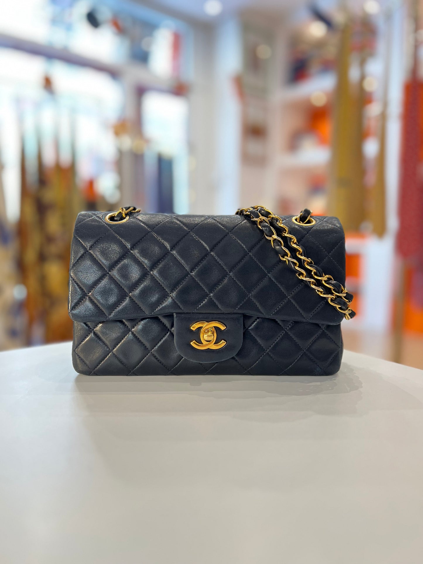 Chanel Timeless lambskin blu