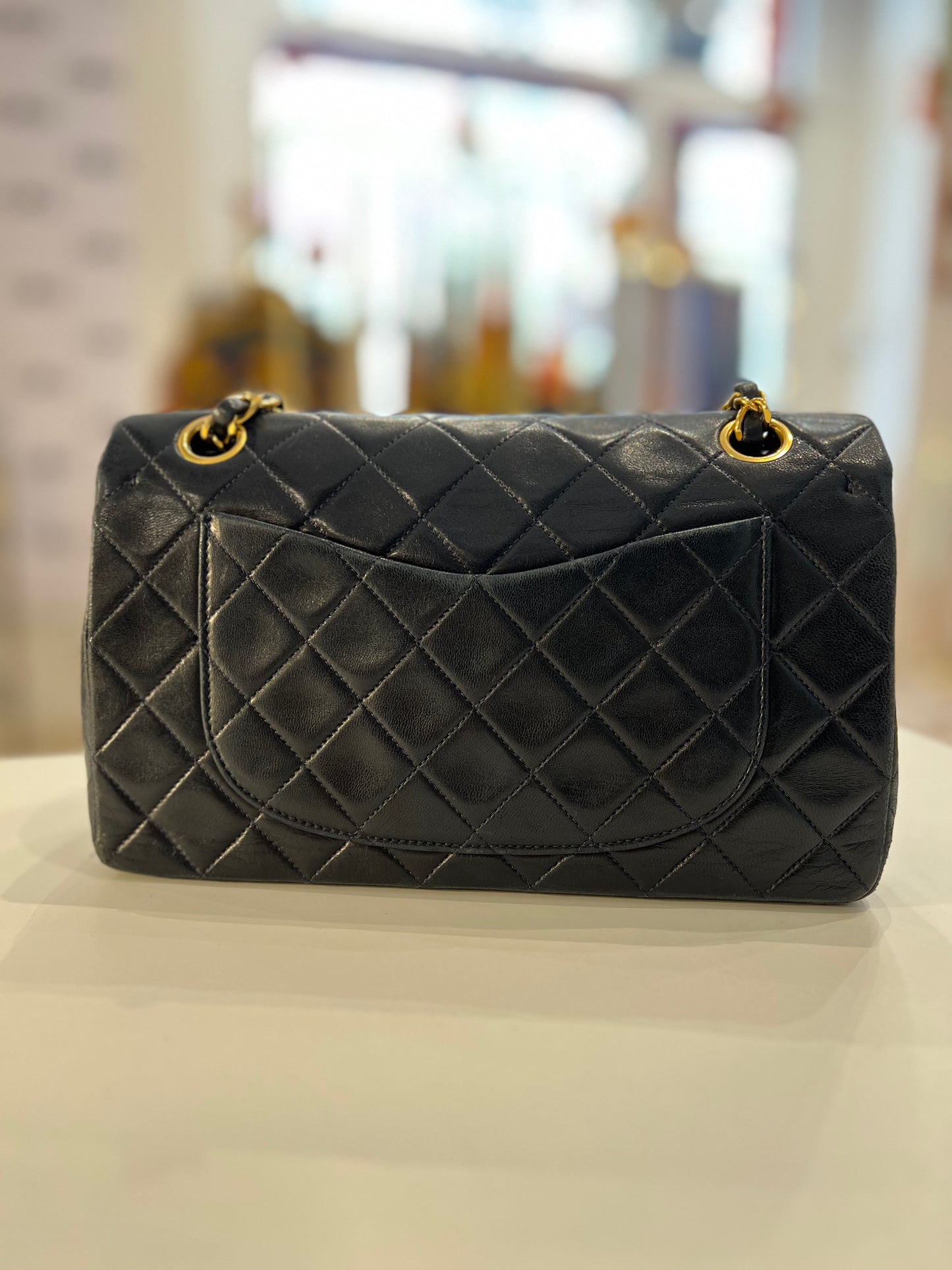 Chanel Timeless lambskin blu