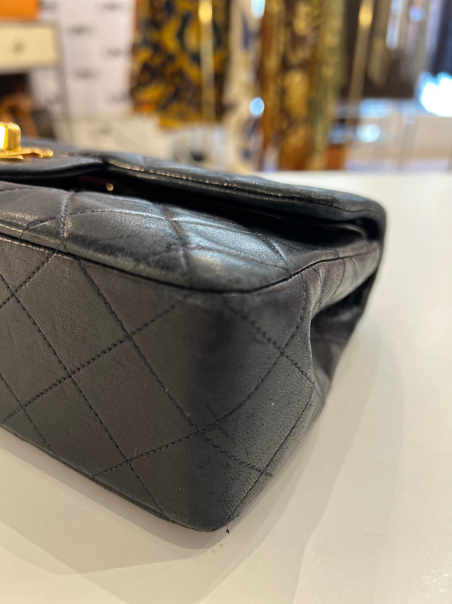 Chanel Timeless lambskin blu