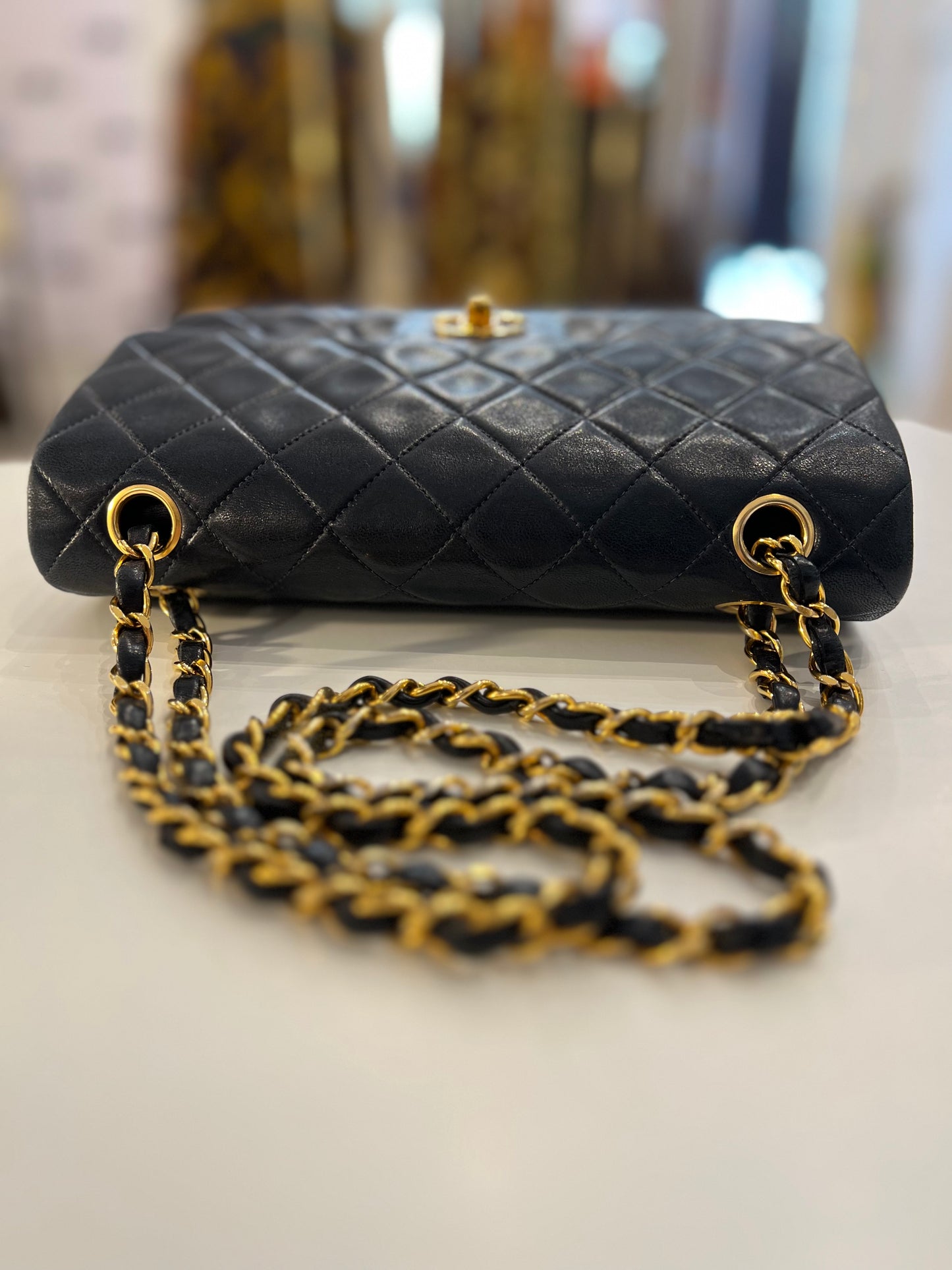 Chanel Timeless lambskin blu