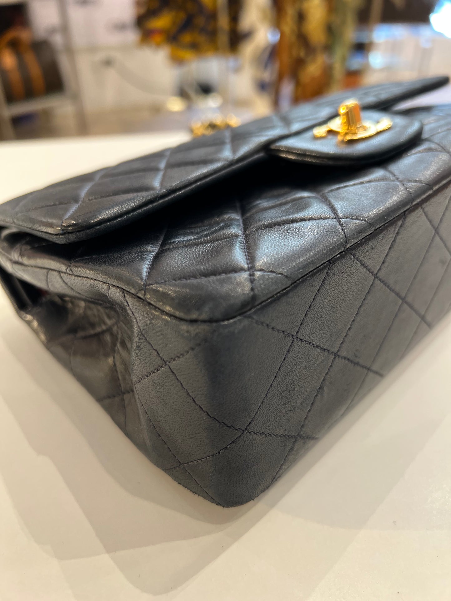 Chanel Timeless lambskin blu