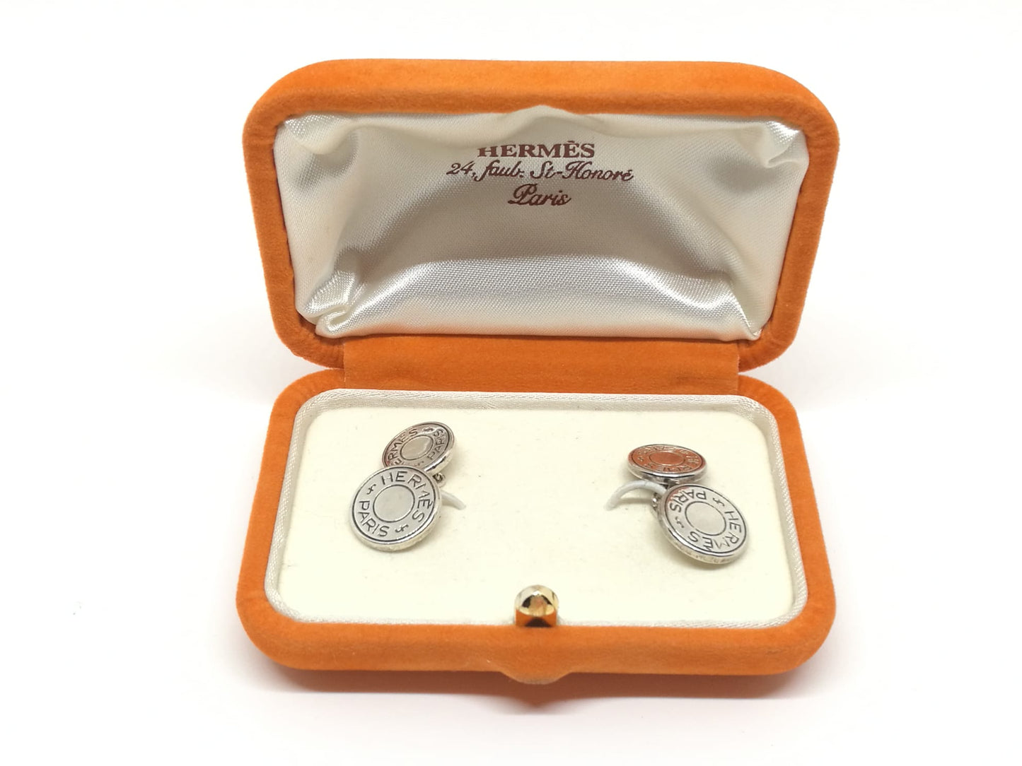 Gemelli uomo Hermès in argento