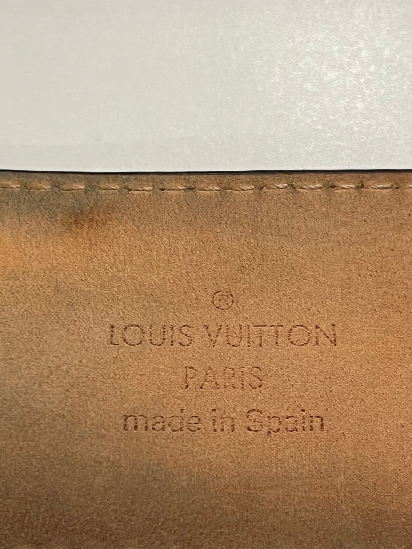 Louis Vuitton LV logo belt