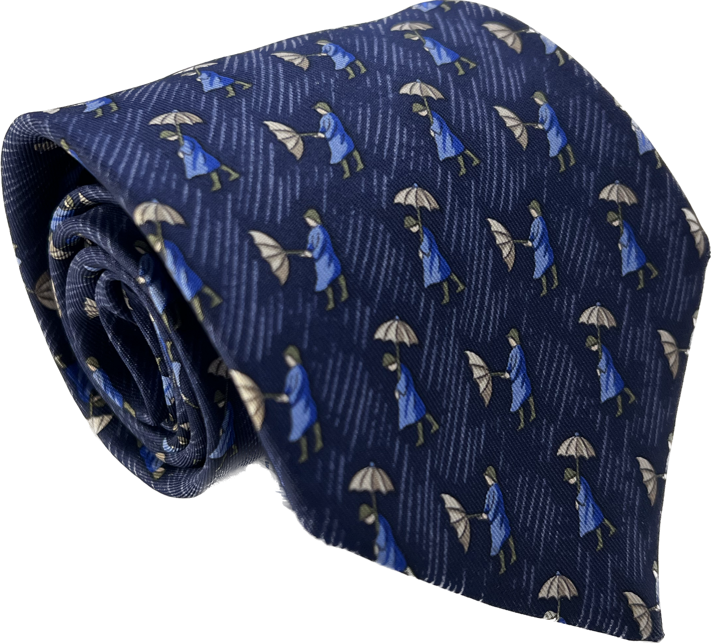 Hermès vintage tie umbrella 7808FA