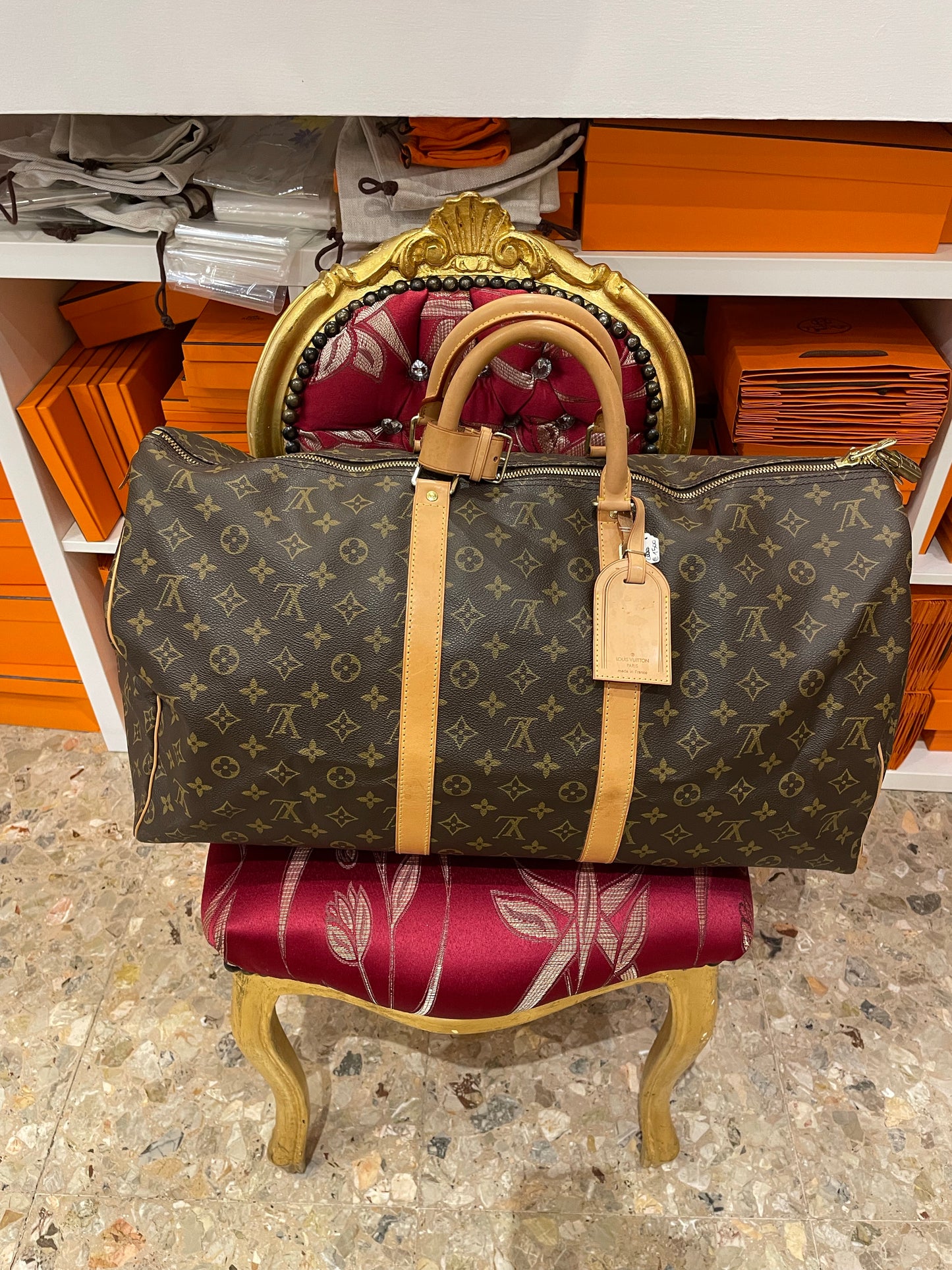 Louis Vuitton Keepall 55 duffle bag