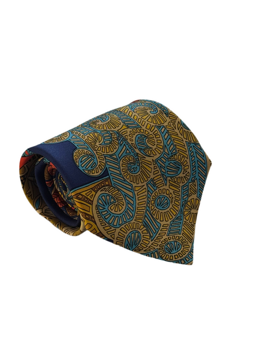 Cravatta vintage Hermès FOULARD
