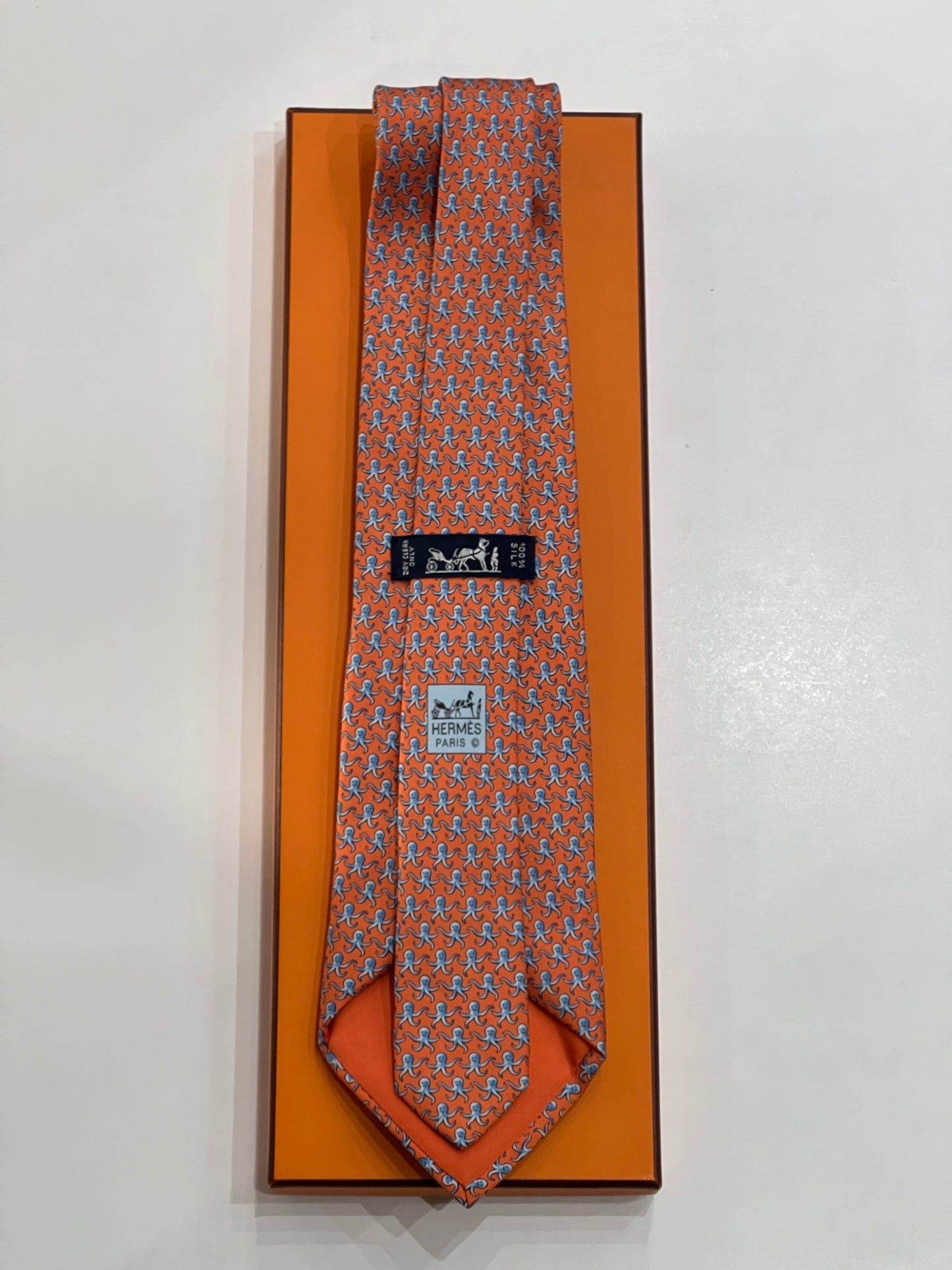 Cravatta Hermès polipi 5298TA