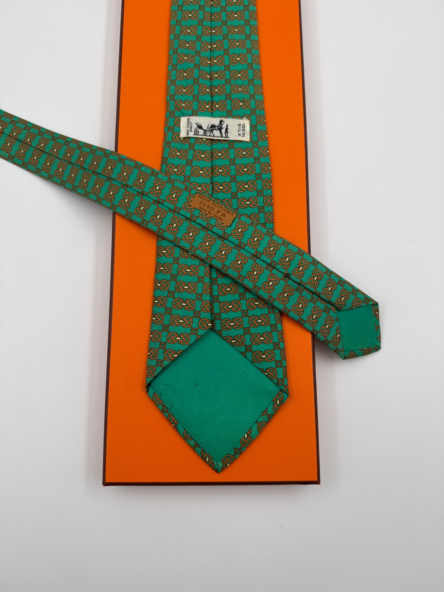 Cravatta Hermès vintage Cod 7150FA