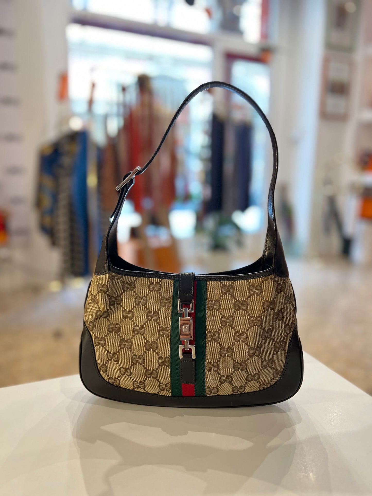 Gucci Jackie GG web bag