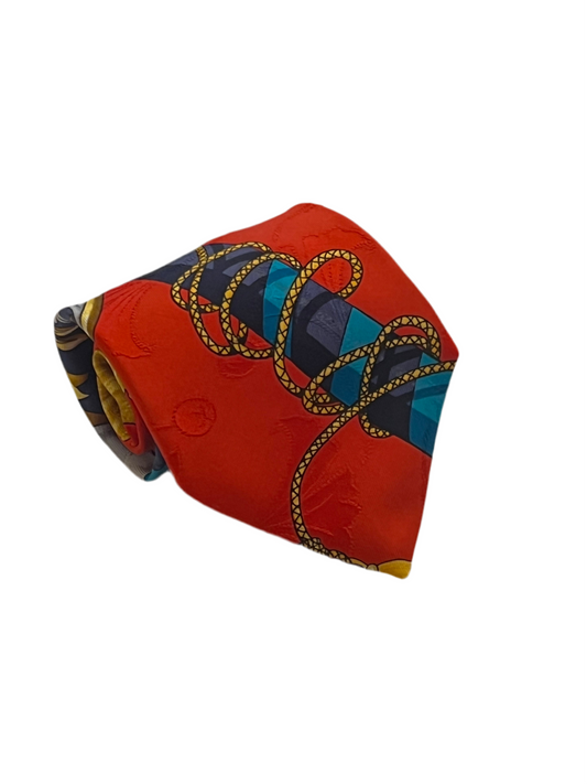 Cravatta vintage Hermès FOULARD