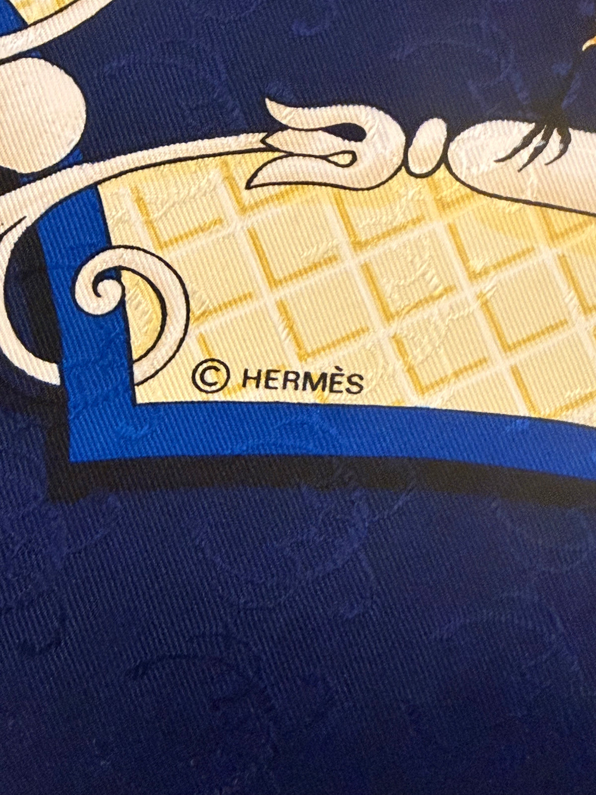 Foulard Hermès vintage La Clè Des Champs